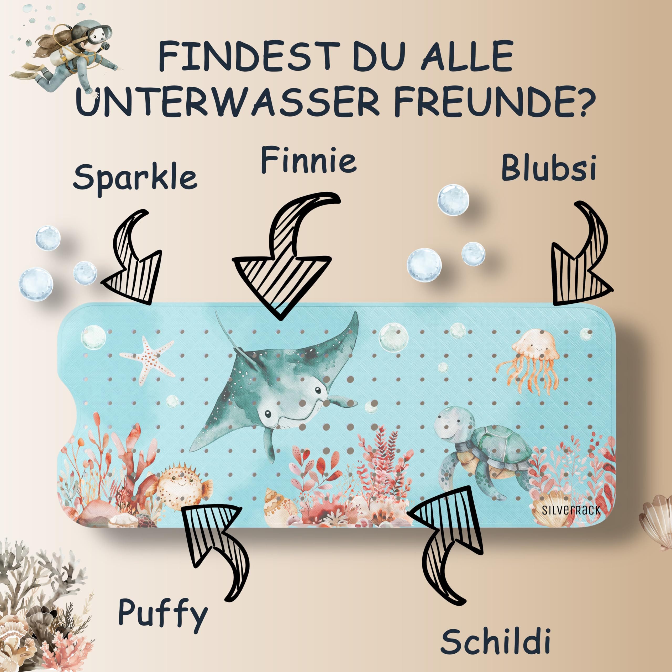 SilverRack Badematte Kinder rutschfest [100x40cm] - günstig online kaufen