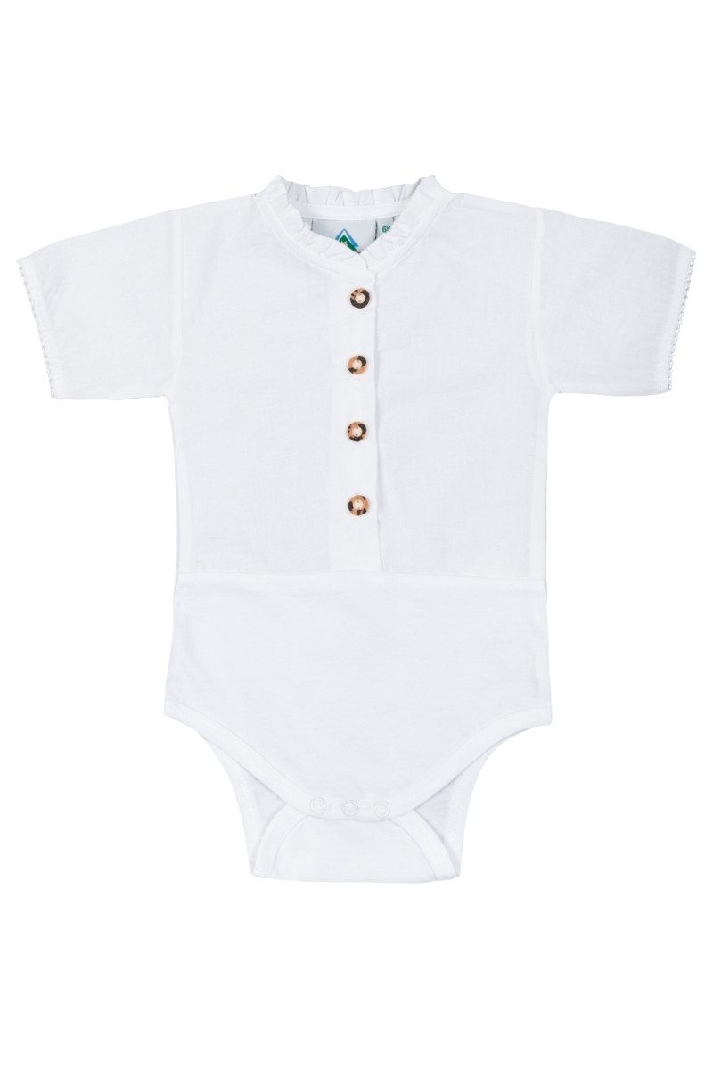 Isar-Trachten Trachtenkleid Baby Body - TILLY - weiß