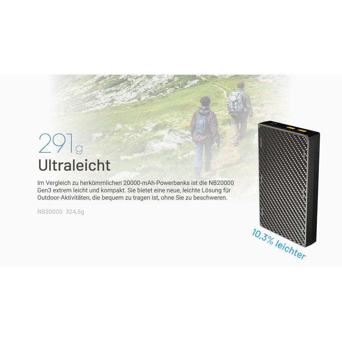 Nitecore NB20000 GEN3 20000mAh - Powerbank Powerbank