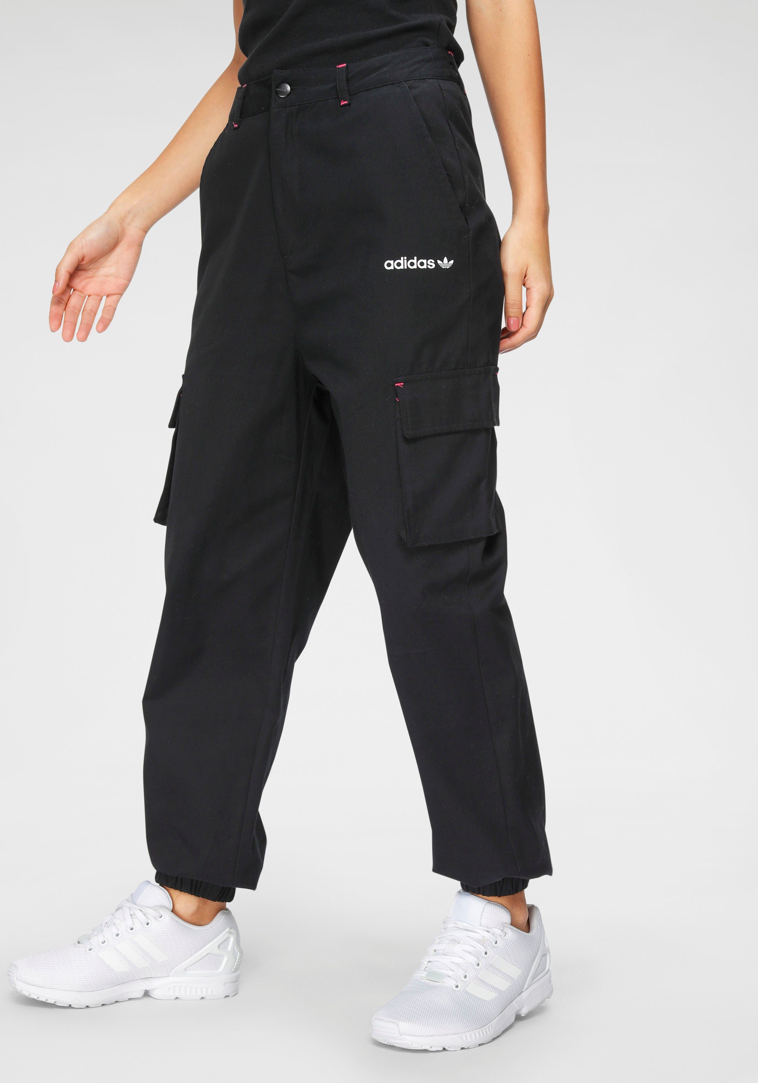 adidas Originals Cargohose, Logodruck online kaufen | OTTO Shop den adidas Originals Vocal Camo Cargohose Damen in Grau