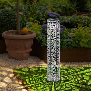 Globo LED Solarleuchte, LED-Leuchtmittel fest verbaut, Warmweiß, Solarlampe Außenleuchte Gartendeko orientalisch LED Stecklampe H 46 cm