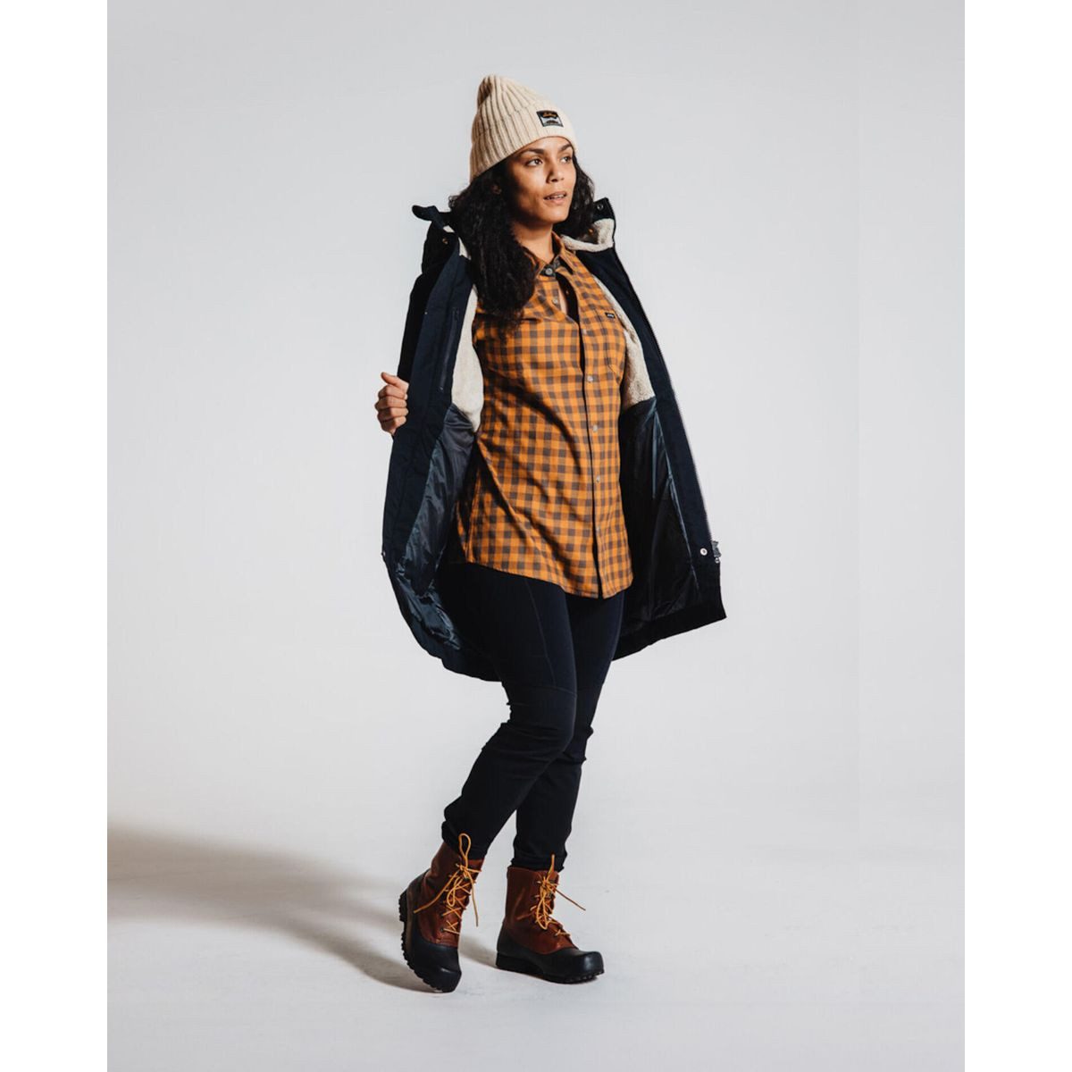 Lundhags Outdoorjacke Knak Pile Ws Parka Vielseitige Damen-Parka für Wandern und Trekking aus
