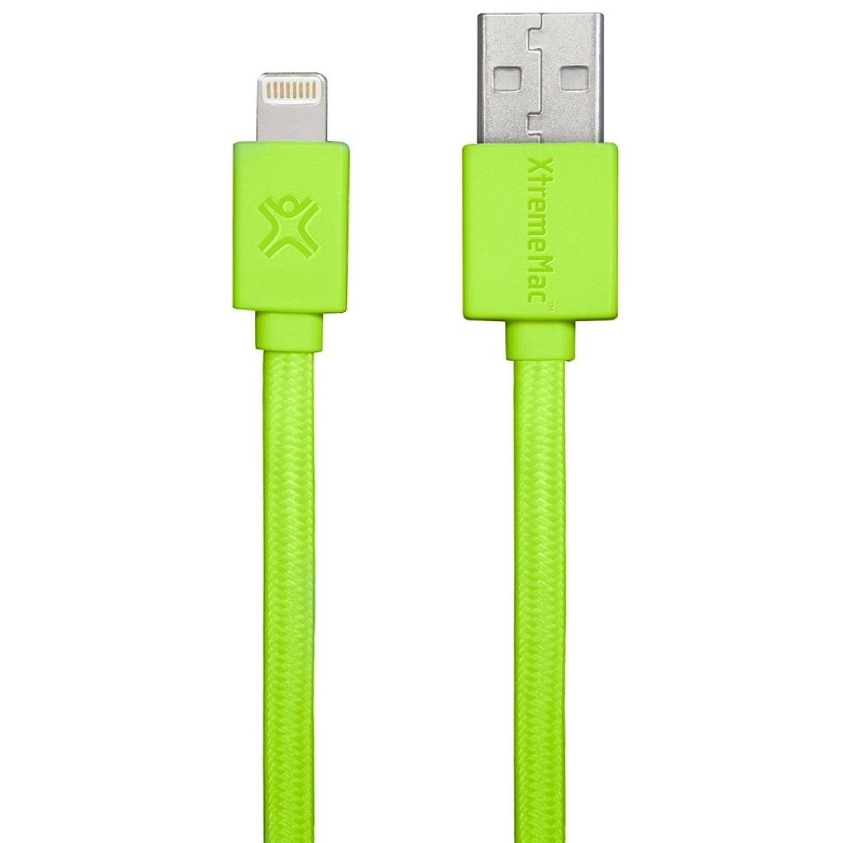 XtremeMac HQ Flat Lightning-Kabel 1m Grün Smartphone-Kabel, USB Typ A, Apple Lightning, Lightning-Stecker Laden + Datenkabel für Apple iPhone, iPad und iPod