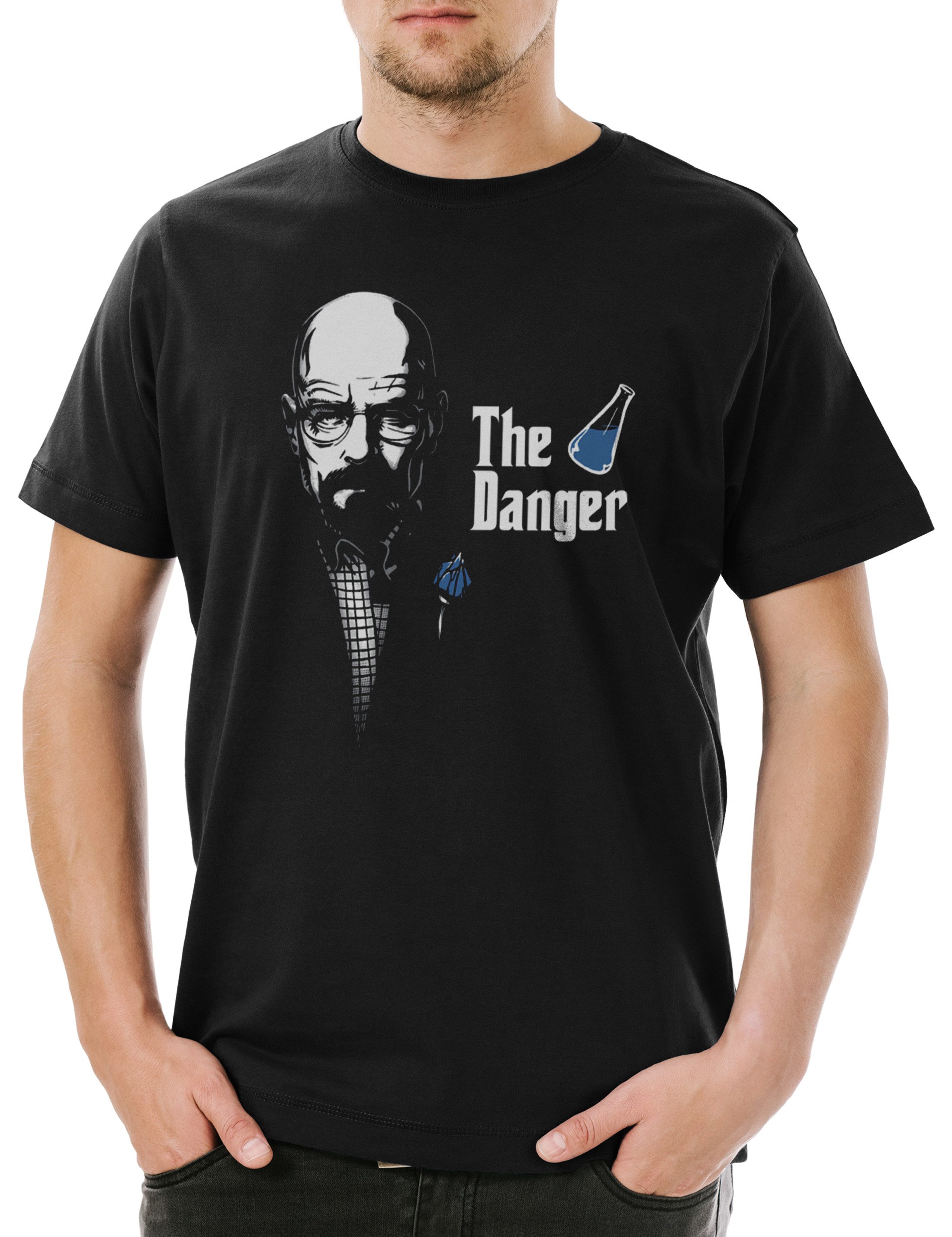 Print-Shirt The Danger Herren T-Shirt Walter Breaking White Ehrmantraut Bad