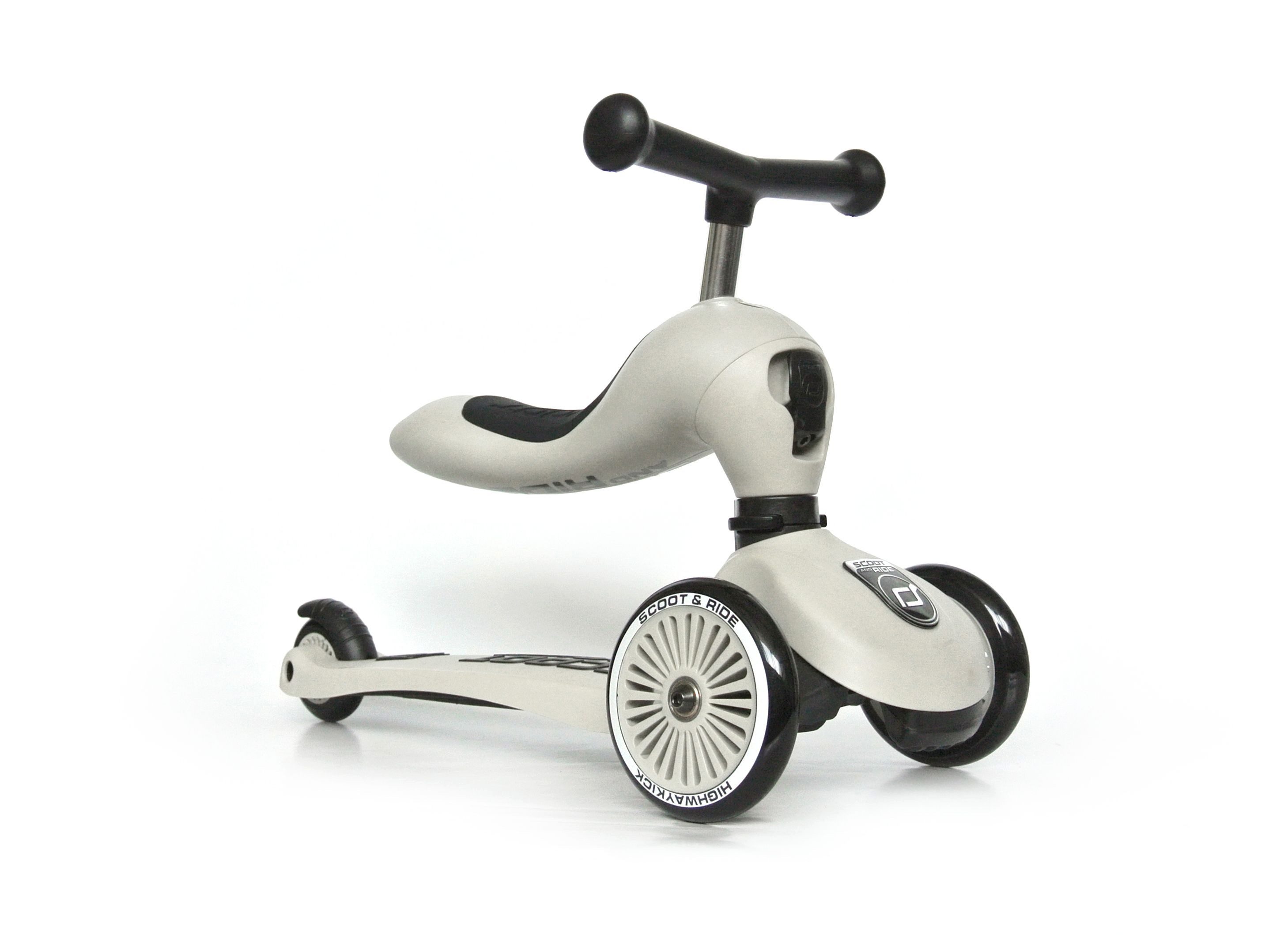 Scoot and Ride Dreiradscooter Highwaykick 1 Ash, 50 kg, Kinder Fahrzeug – Bild 3 von 5