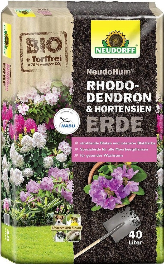 Neudorff Bio-Erde Neudorff NeudoHum Rhododendron & HortensienErde 40 l Pflanzerde Blumen