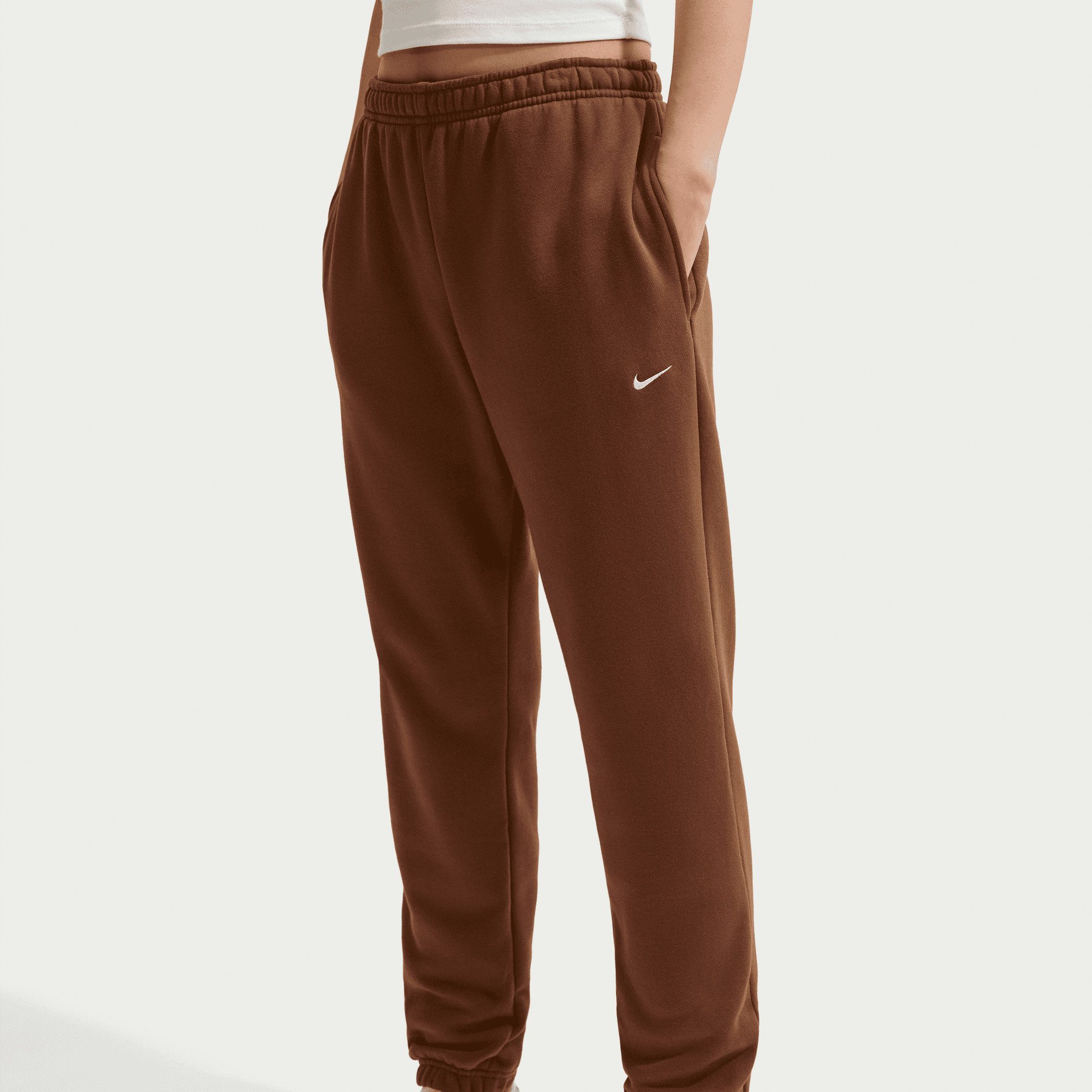 Nike Sportswear Jogginghose W NK STDO FLC MW MR STD CF PNT normal-weite Form, für Fitness, Sportmode und Streetwear, Ansicht 1