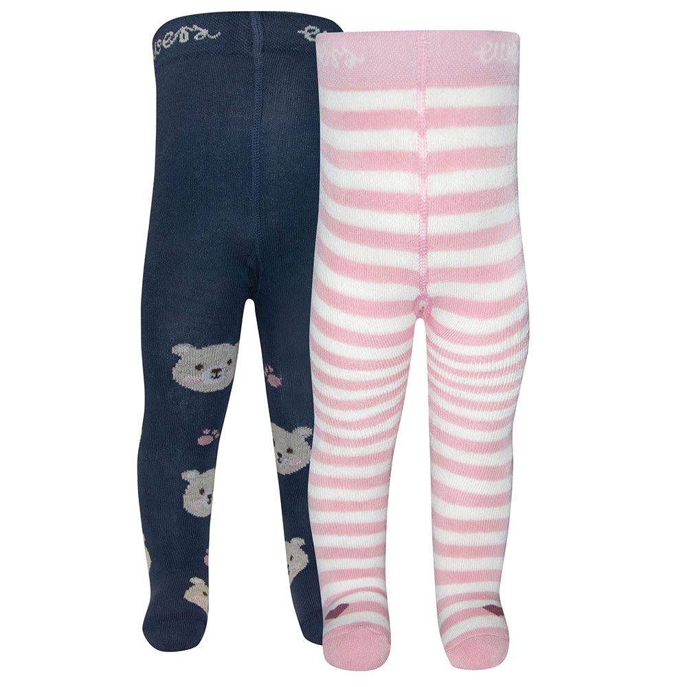 Strumpfhose Strumpfhose 2er Pack Bär/Ringel