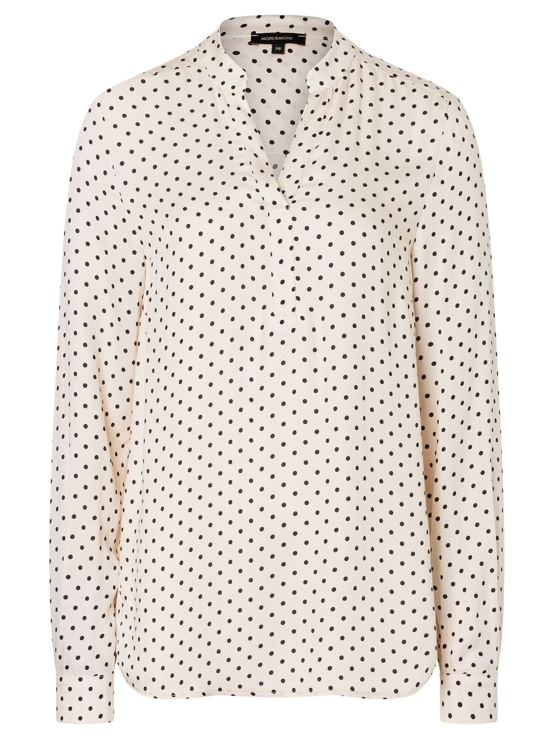 MORE&MORE Langarmbluse (1-tlg) Falten