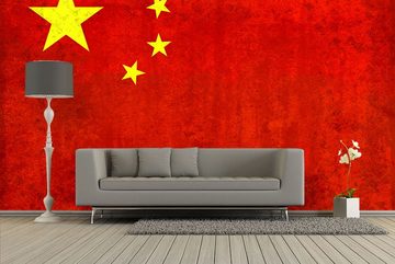 WandbilderXXL Fototapete China, glatt, Länderflaggen, Vliestapete, hochwertiger Digitaldruck, in verschiedenen Größen