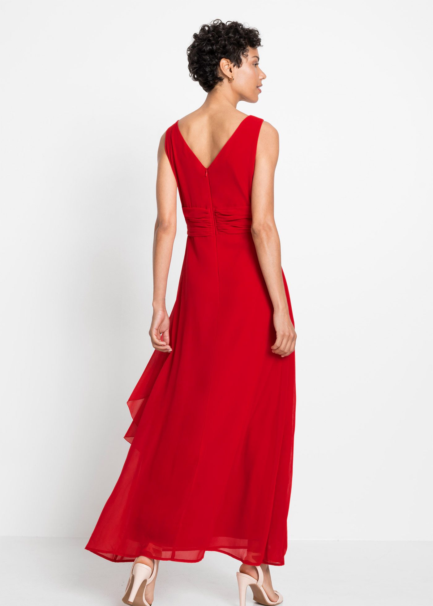 bonprix Chiffonkleid (1-tlg) für Abiball, Festtage und Hochzeiten, aus feinem Chiffon