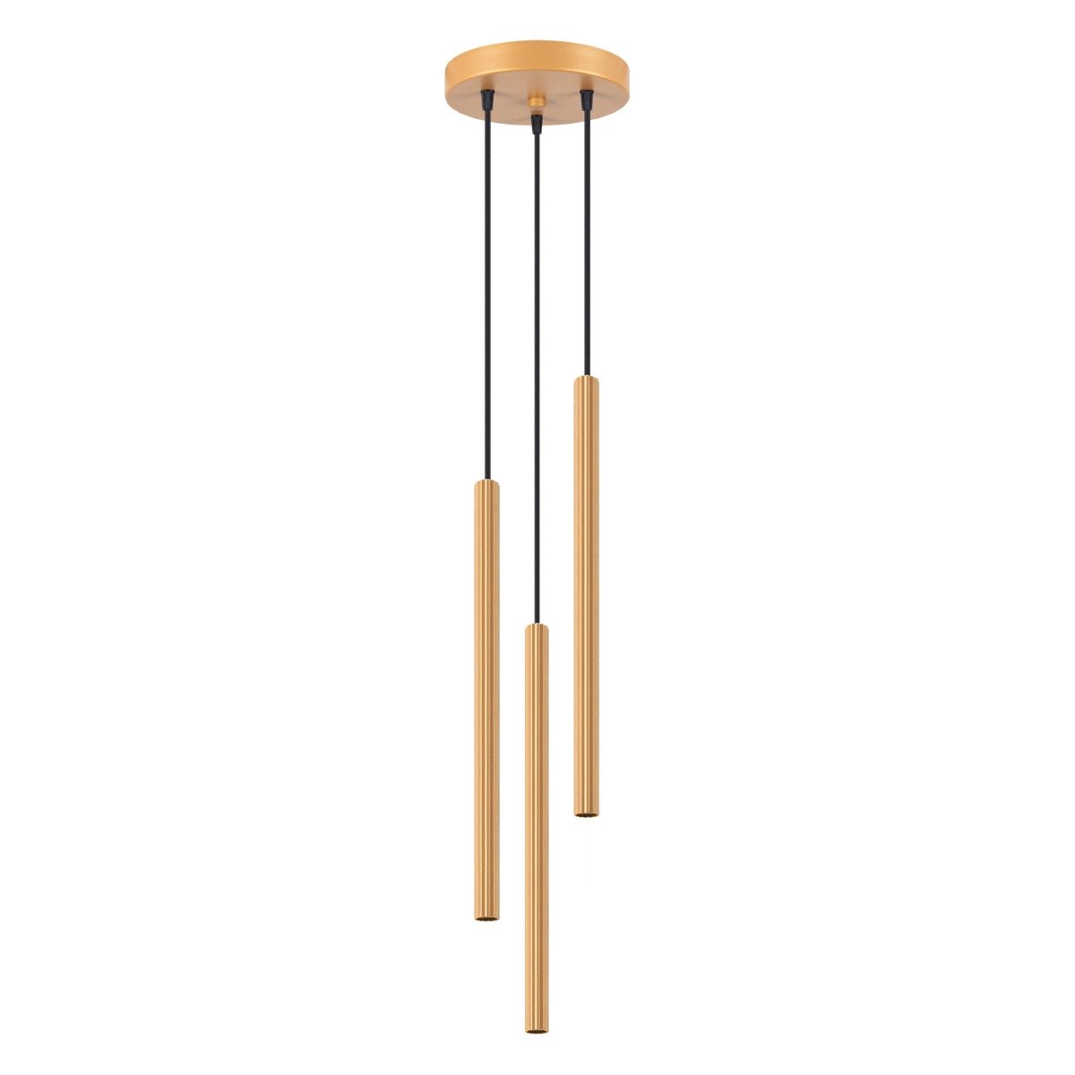 möbelvita Pendelleuchte Pendelleuchte KIRX 3P Gold, Riemenverstellung, NEIN günstig online kaufen