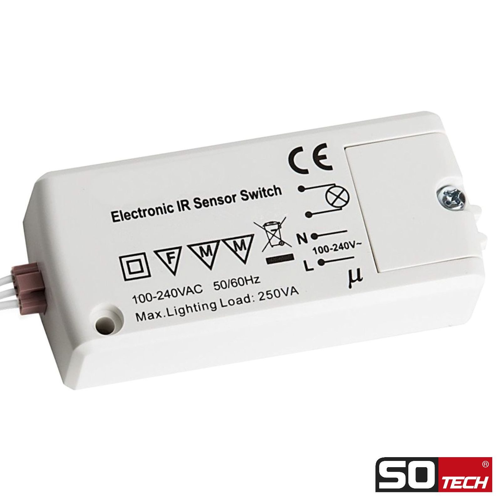 Thumbnail - SO-TECH® Lichtschalter Mini-Sensor Bewegungsschalter zum Einbau versch Ausführungen (2-St), versch. Ausführungen