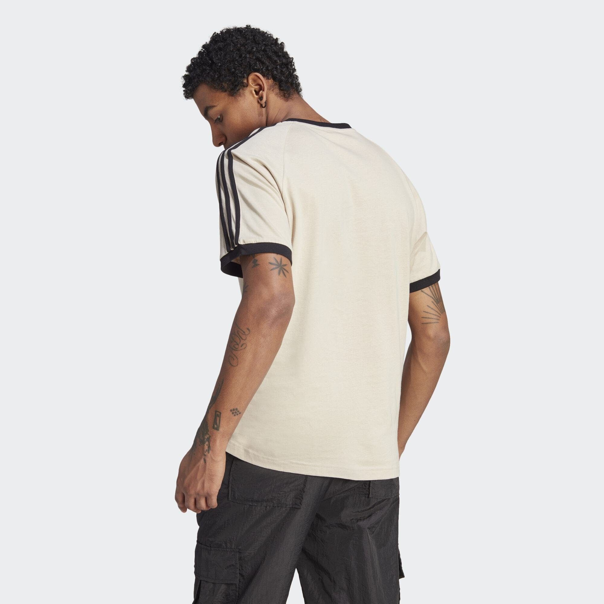 adidas Originals T-Shirt 3-STREIFEN CLASSICS Wonder T-SHIRT Beige ADICOLOR
