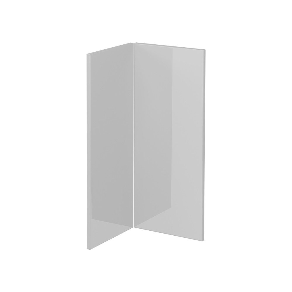 Vicco Unterschrank R-Line, Weiß Hochglanz, 59.2 x 71.3 cm Möbelfront für den Eckunt... (1-St)