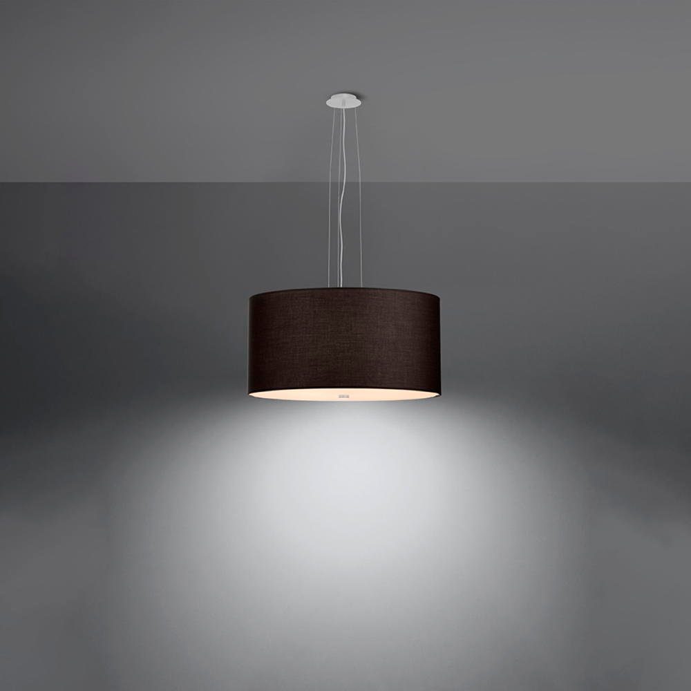 Hängeleuchte, keine Angabe, Pendelleuchte Hängeleuchte, in Schwarz E27 Nein, 500mm, Olaf Leuchtmittel famlights Pendelleuchte warmweiss, enthalten: Pendellampe, 5-flammig