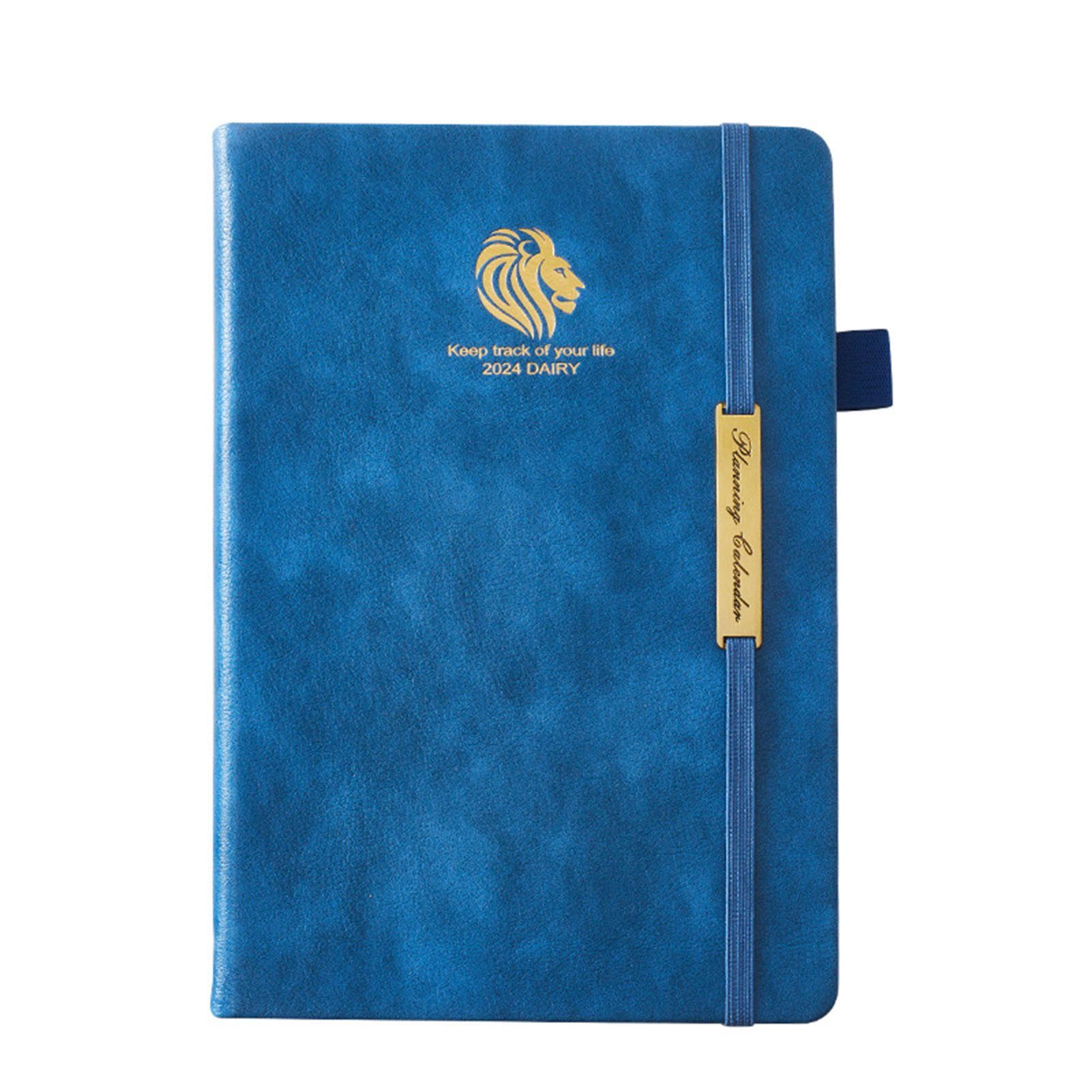 Mehrzweck-Tagebuchbücher Blusmart Stilvolle Mit Notizbuch blue Hobelbücher Ledereinband,