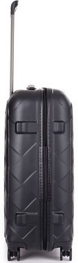 Stratic Hartschalen-Trolley Leather&More M, matt black, 4 Rollen, Reisekoffer Reisegepäck Aufgabegepäck TSA-Zahlenschloss