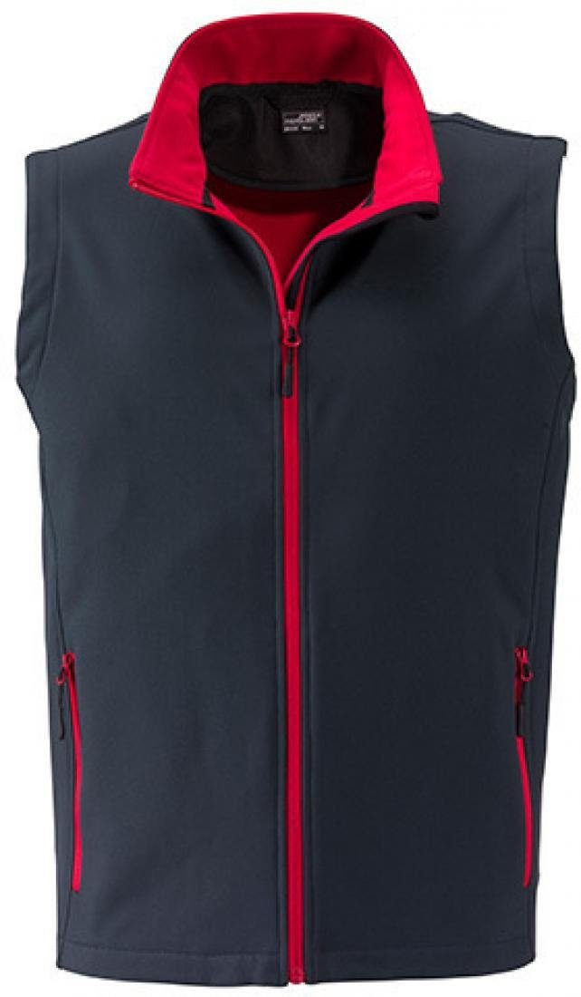 James & Nicholson Funktionsweste Herren Promo Softshell Vest / Wasserabweisend, winddicht