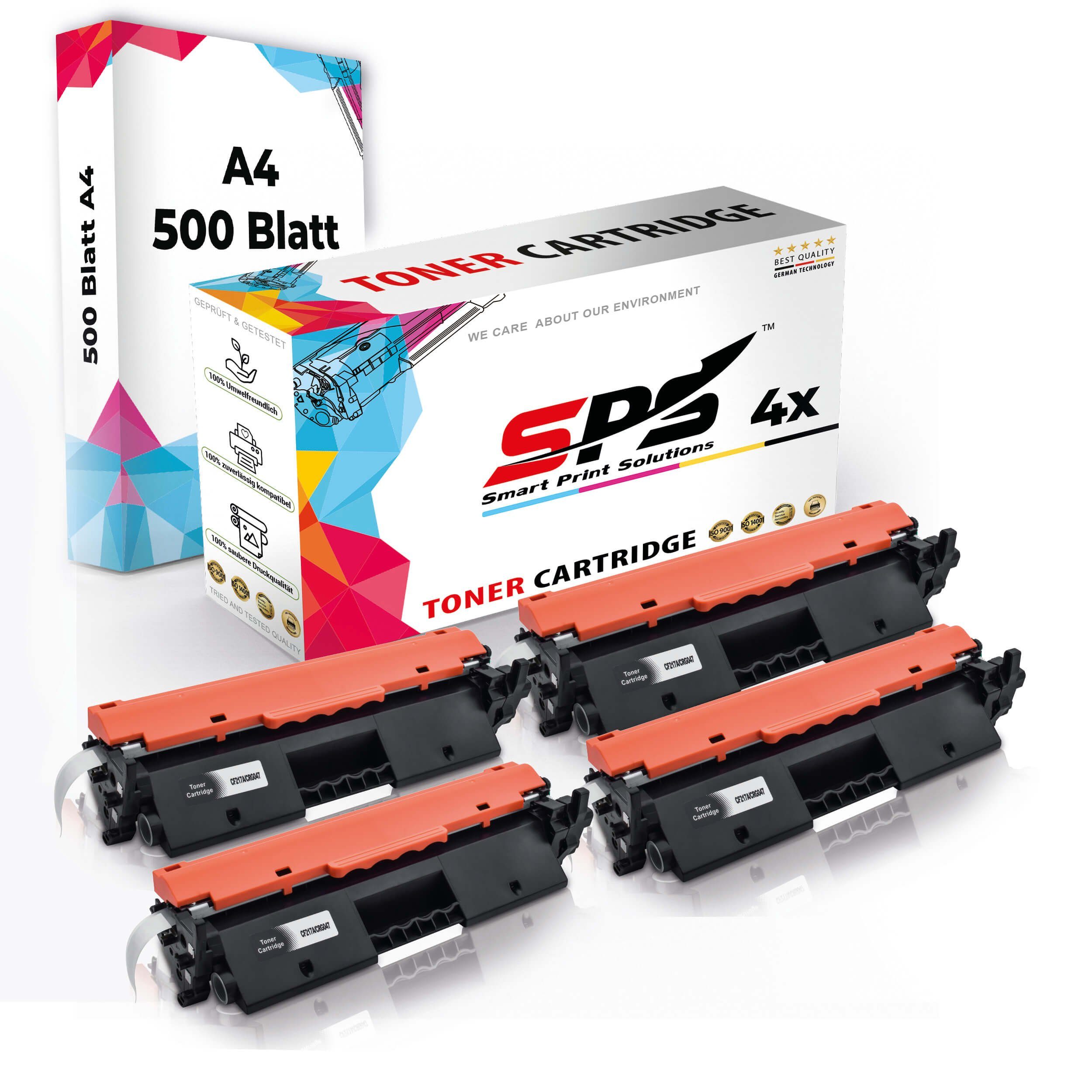 SPS Druckerpapier) Toner,1x Set + A4 Pack, Tonerkartusche (5er Druckerpapier 4x Multipack 4x A4 Kompatibel,