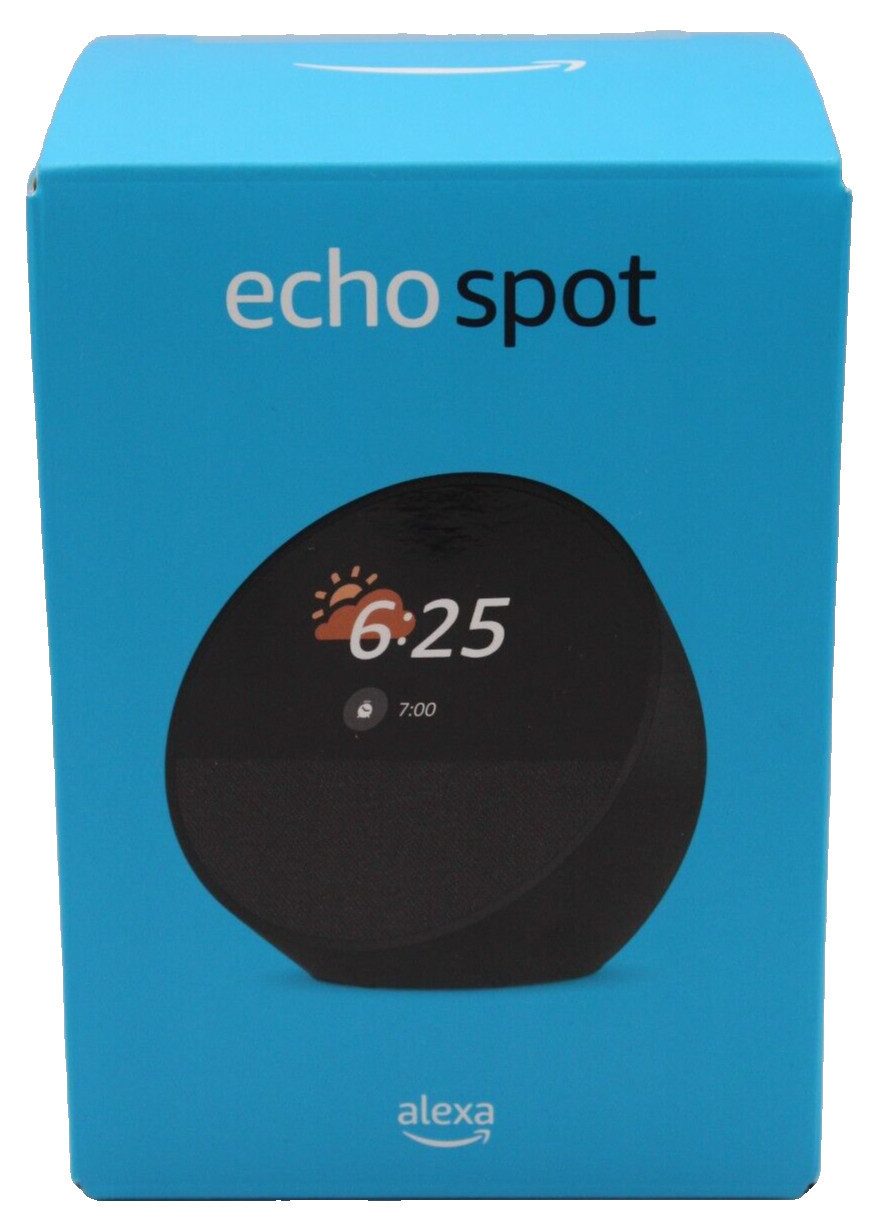 Echo Spot 2024 Kompakter & Smarter Lautsprecher WLAN Bluetooth Wecker Smart Speaker