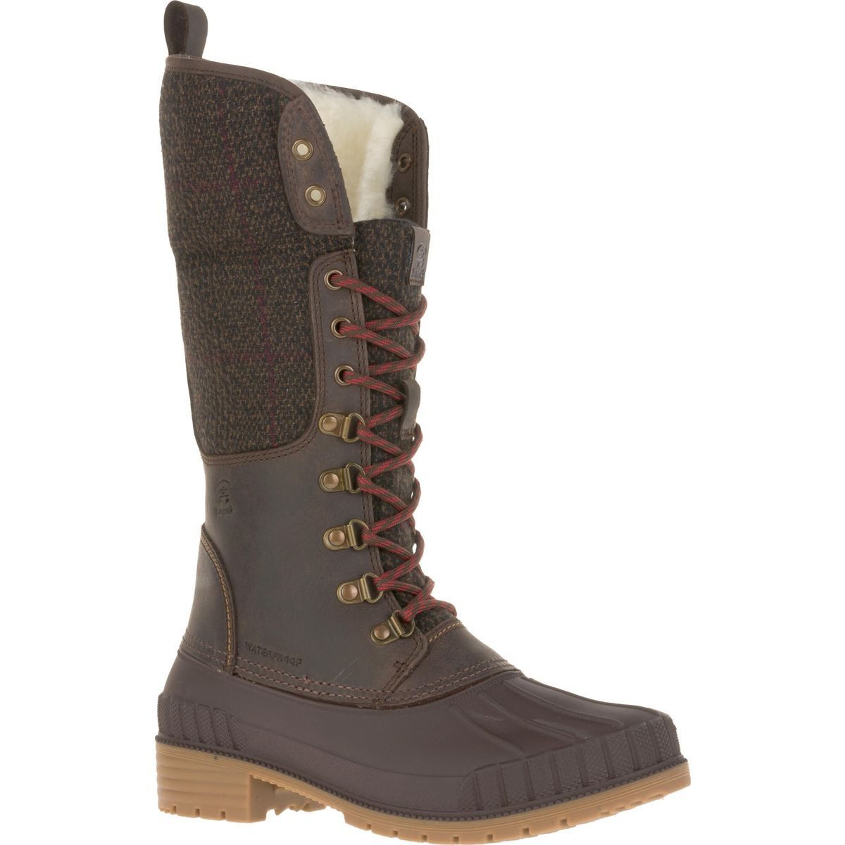 Kamik Sienna F 2 Winterstiefel Damen Lederstiefel mit Echtfell made in Canada