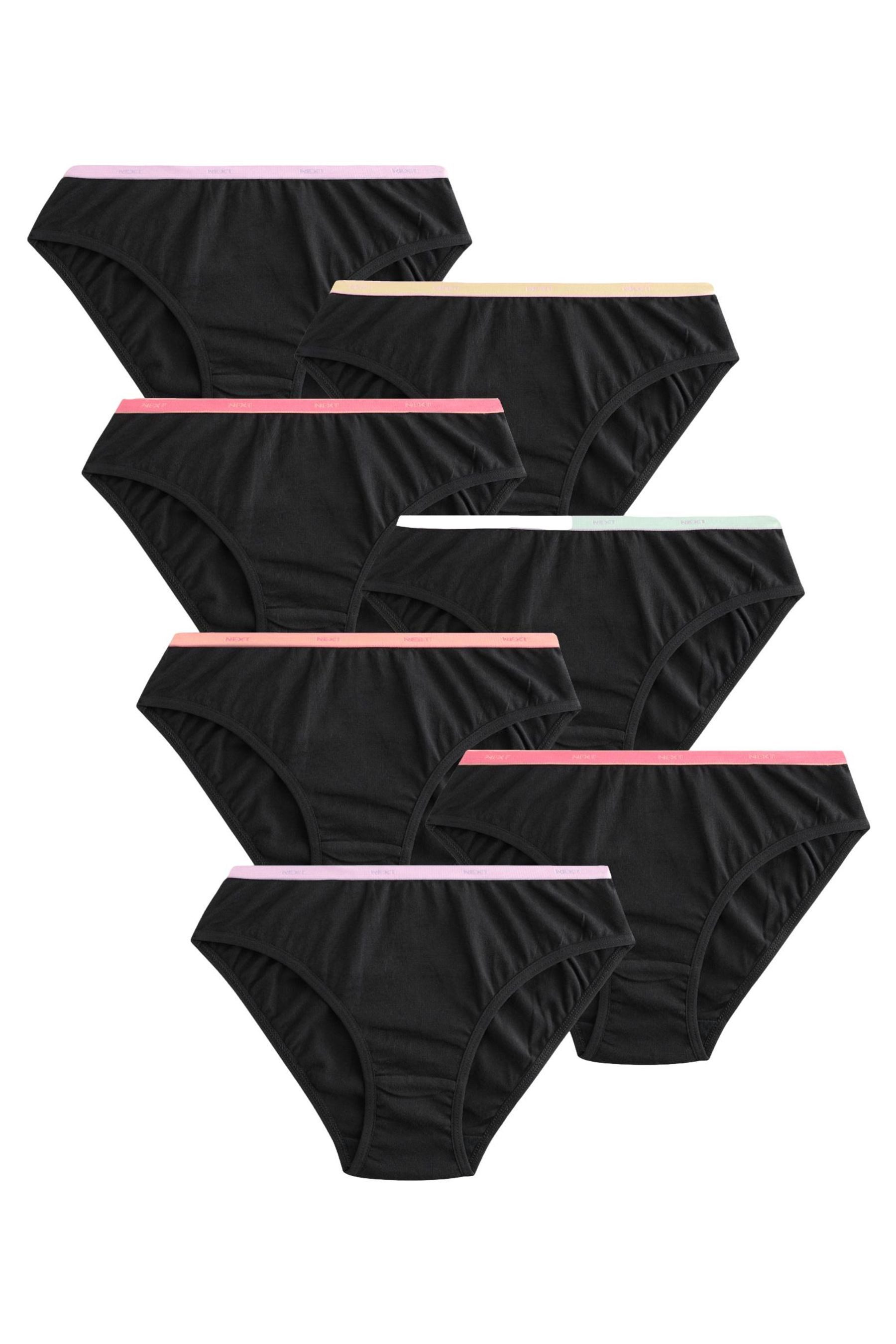 Next Slip Elastische Kontrast-Bikinis im 7er-Pack (7-St)