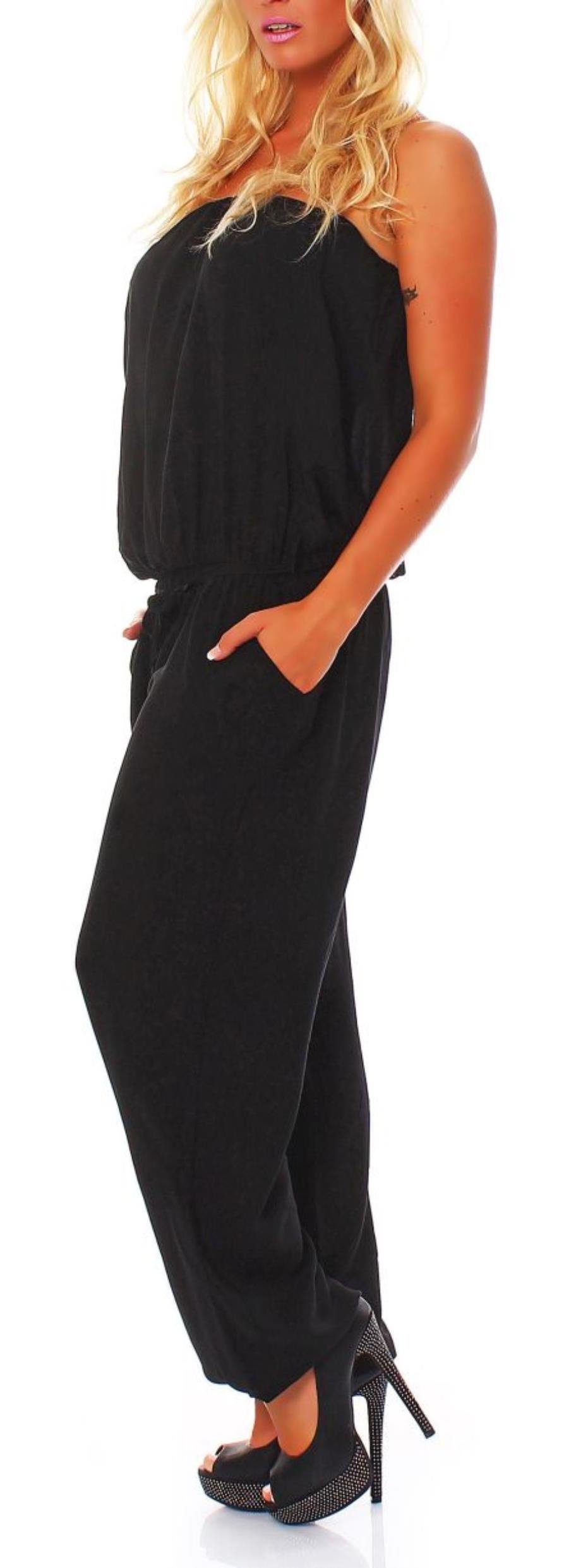 malito more than fashion Jumpsuit 4538 mit Bindeband Einheitsgröße günstig online kaufen