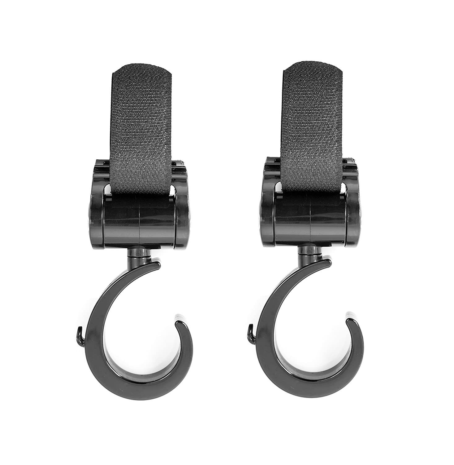 Kinderwagen-Adapter Zwei Kinderwagenhaken Buggy Kinderwagen Klettverschluß Haken universal