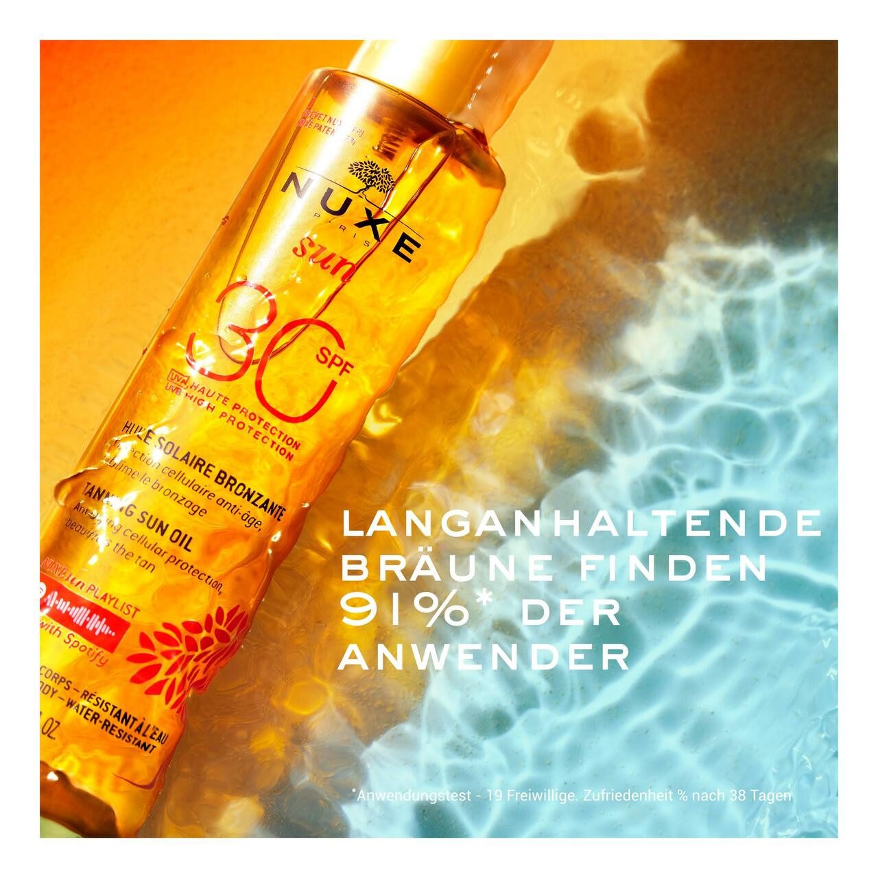 Nuxe Sonnenschutzöl Sun Huile Solaire Bronzante SPF 30, für Alle Hauttypen