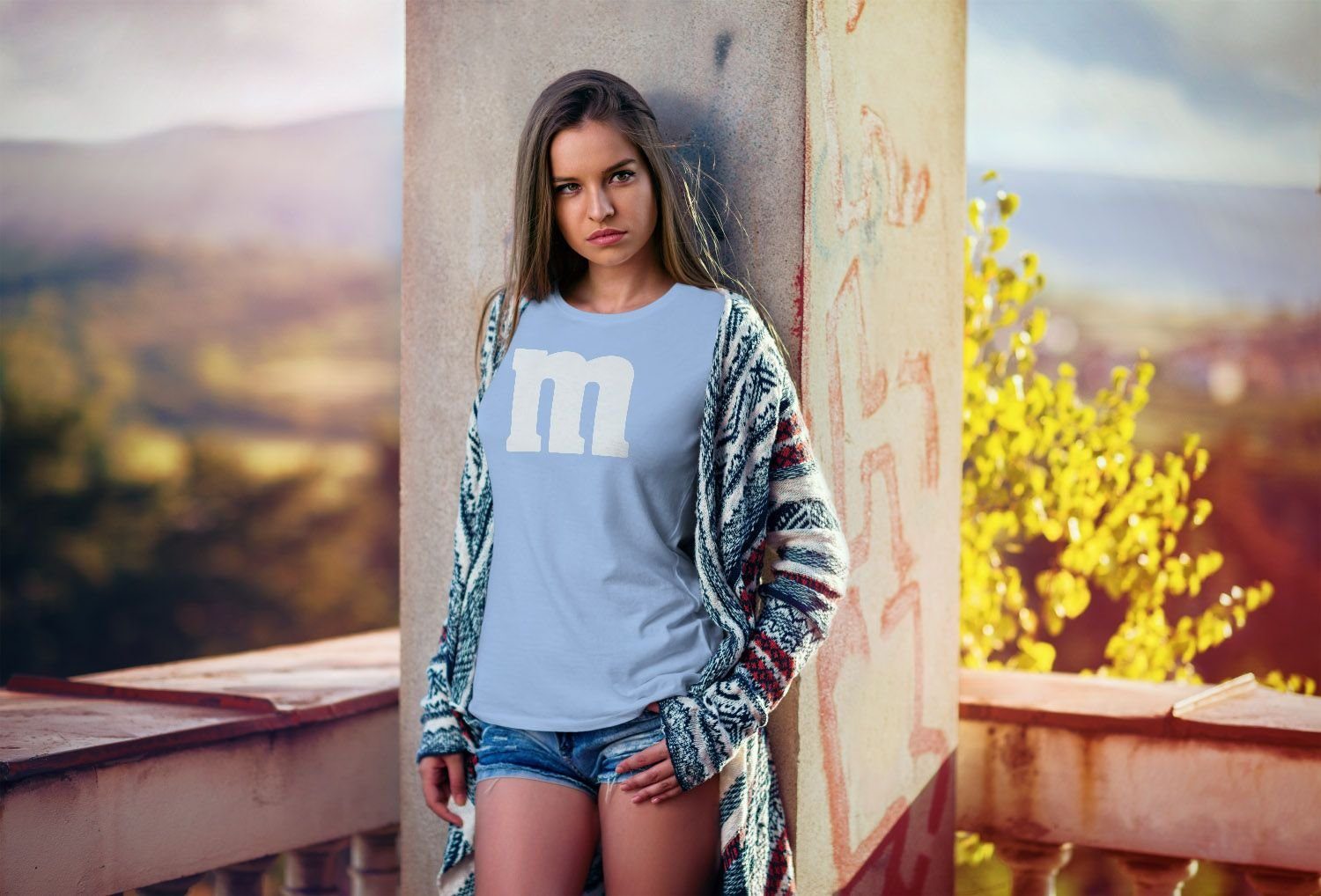 MoonWorks Print-Shirt Damen T-Shirt Gruppen-Kostüm M günstig online kaufen