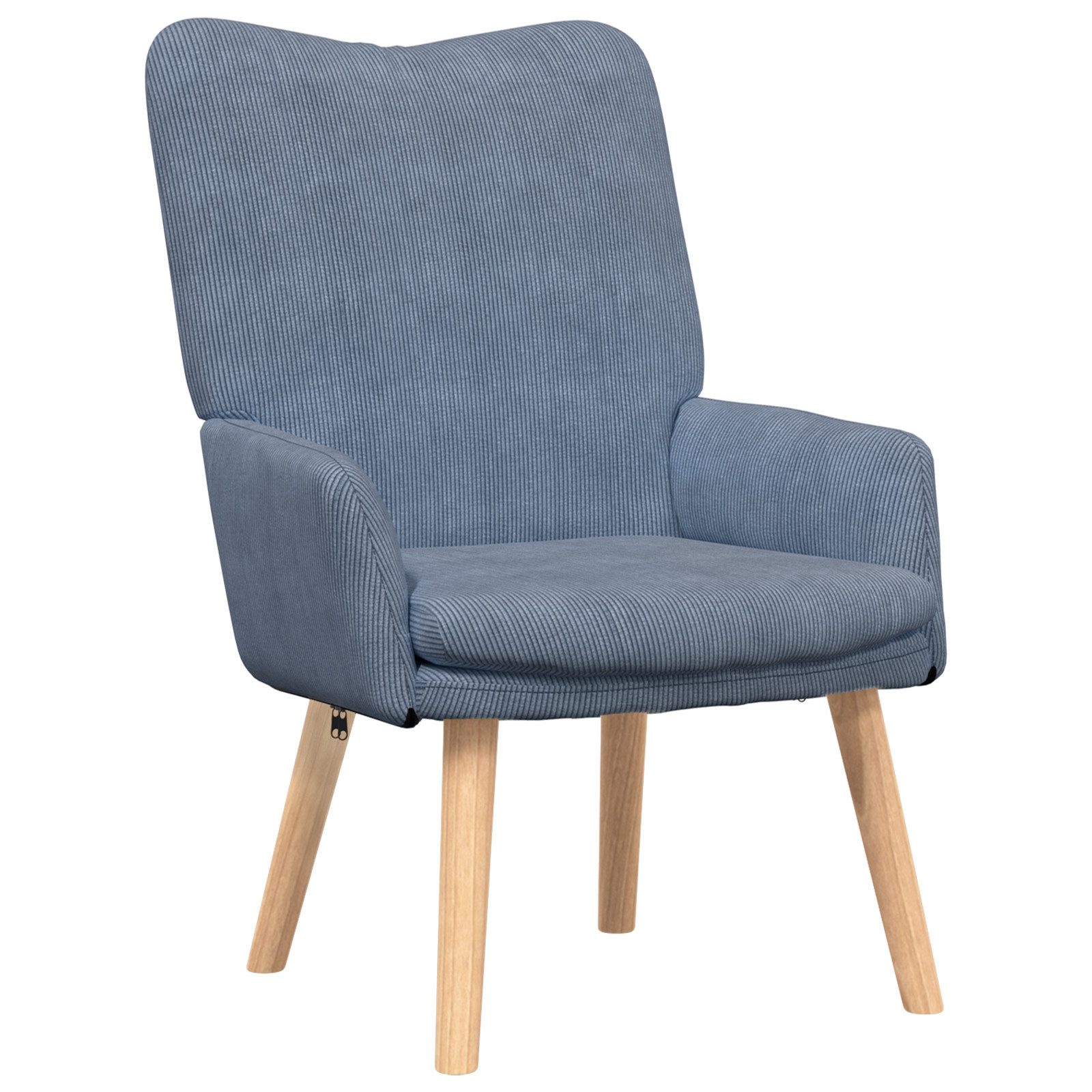 vidaXL Sessel Relaxsessel Blau Cordstoff (1-St) günstig online kaufen