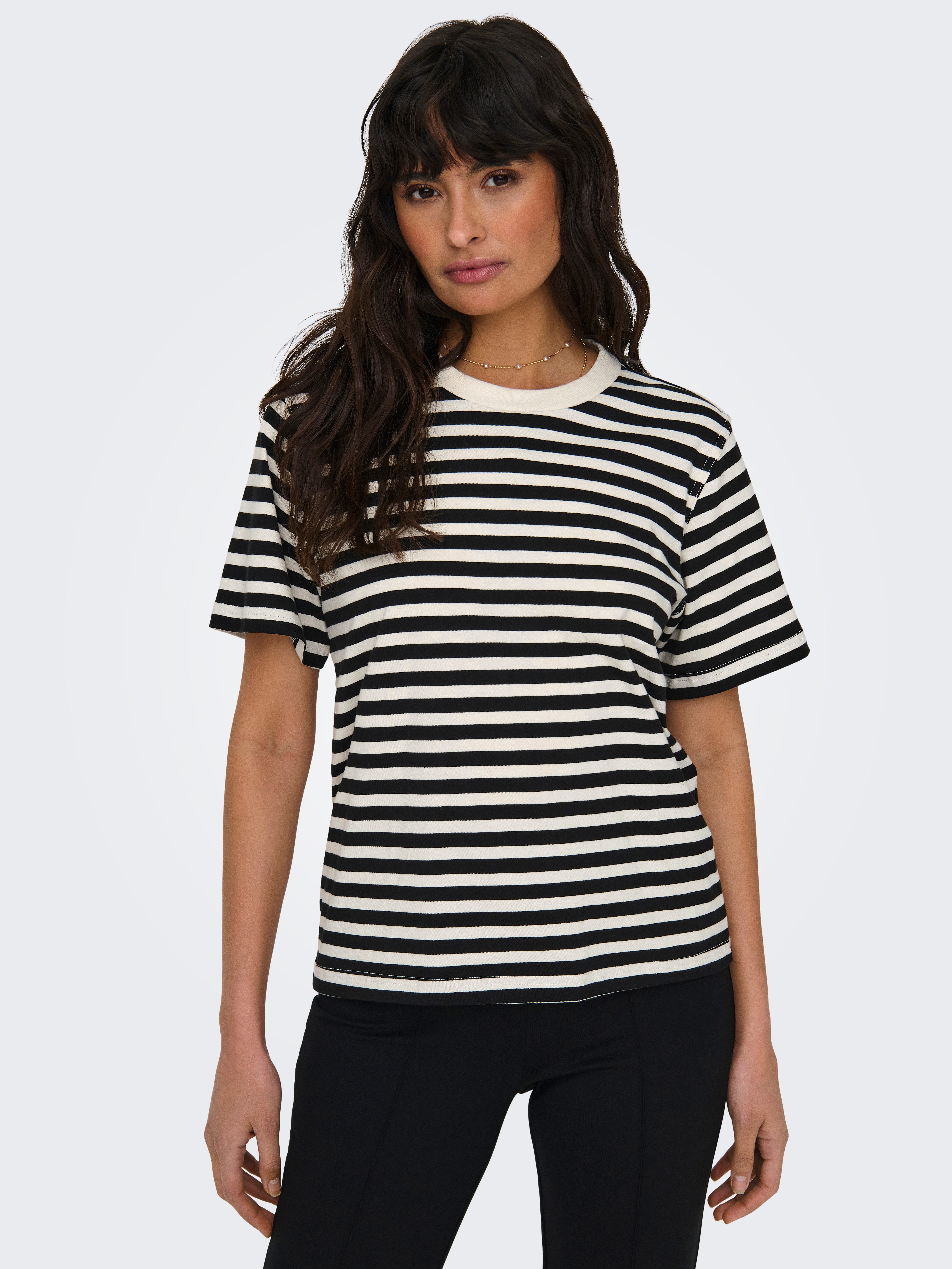 ONLY Kurzarmshirt ONLLIVINA S/S STRIPE TEE günstig online kaufen
