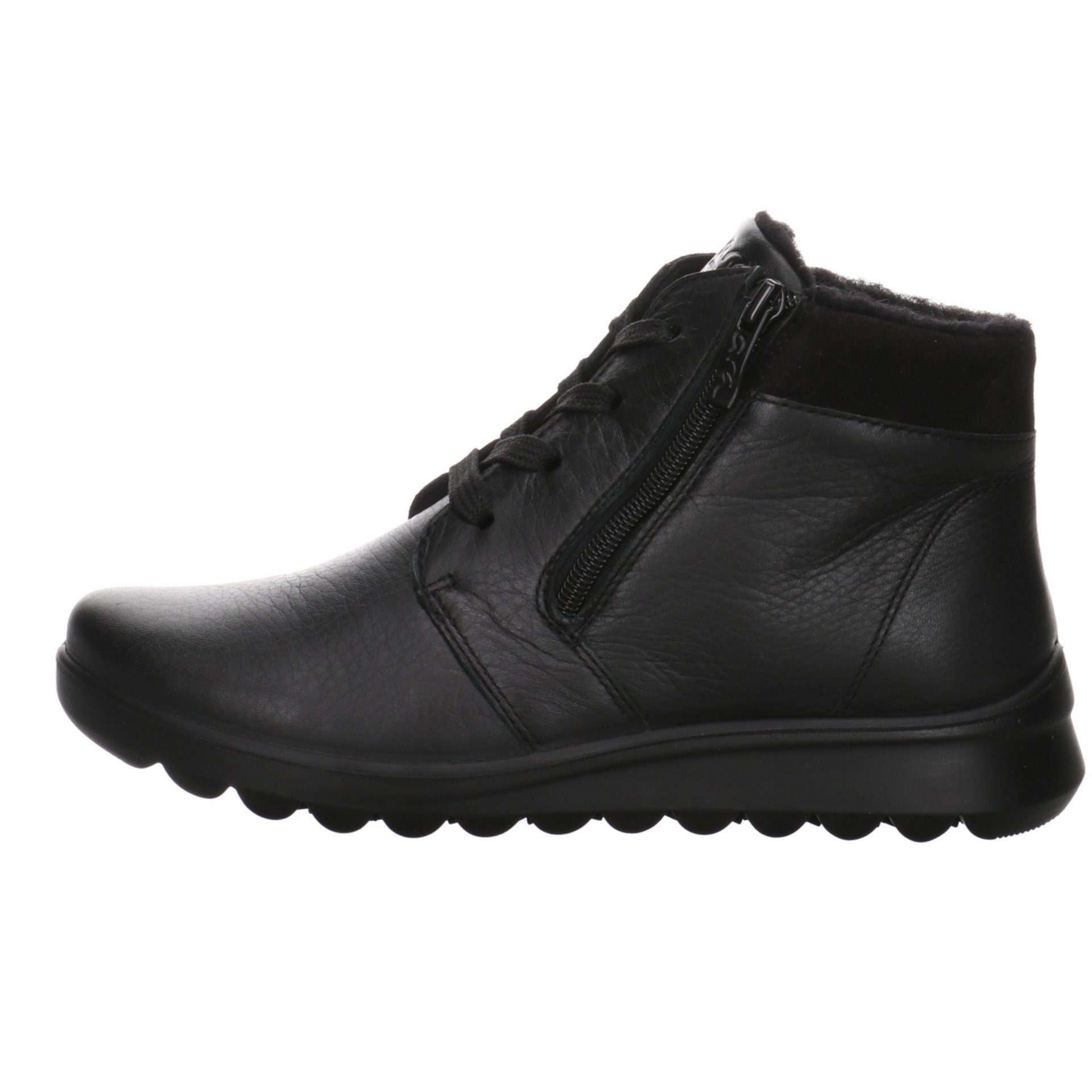 Stiefel Ara Schuhe schwarz Boots Damen Stiefelette 046874 Lederkombination Toronto