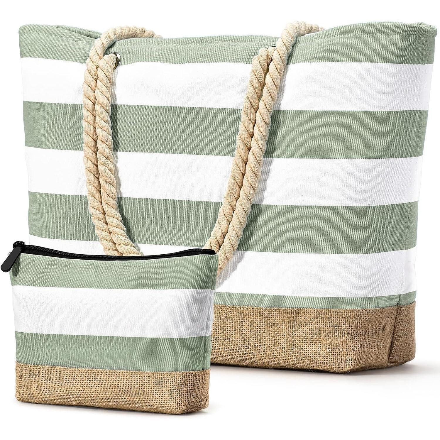 LuxusKollektion XL-Strandtasche Strandtasche Damen XXL Shopper mit Reißverschluss Wasserdicht