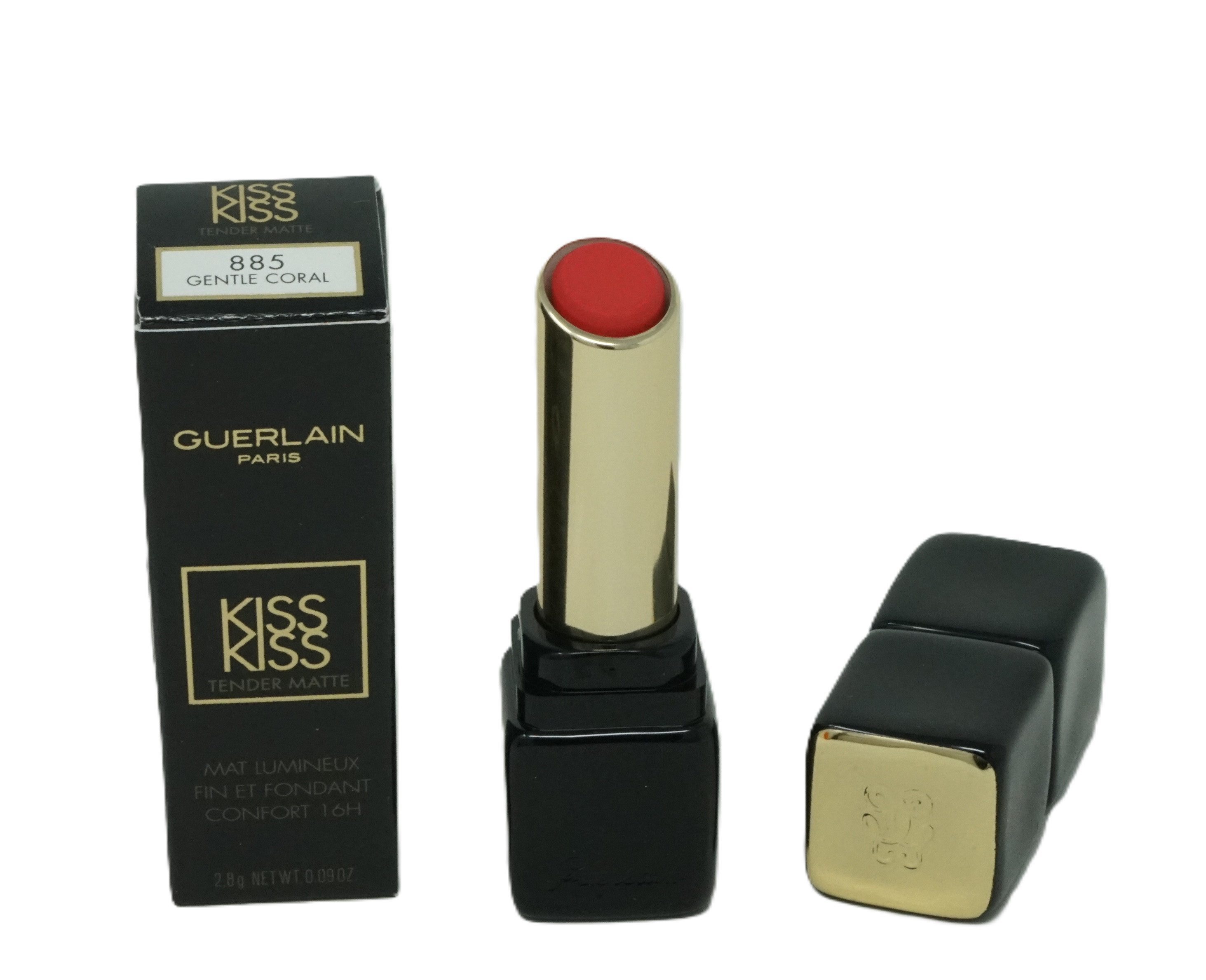 GUERLAIN Lippenstift Guerlain KissKiss Tender Matte Lipstick 885 Gentle Coral 2,8g