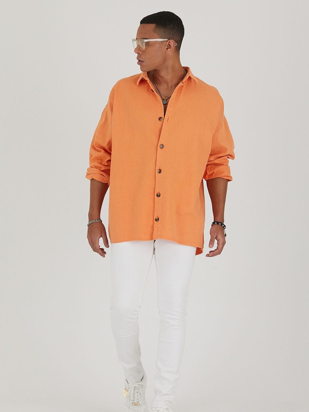 COFI Casuals Jeanshemd Jeanshemd Oversize Cotton günstig online kaufen