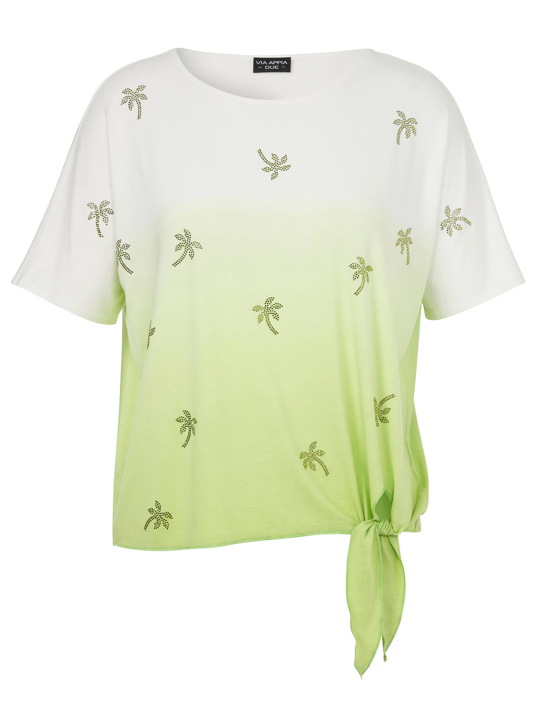 VIA APPIA T-Shirt T-Shirt Rundhals 1/2 Arm Druck Schmuck