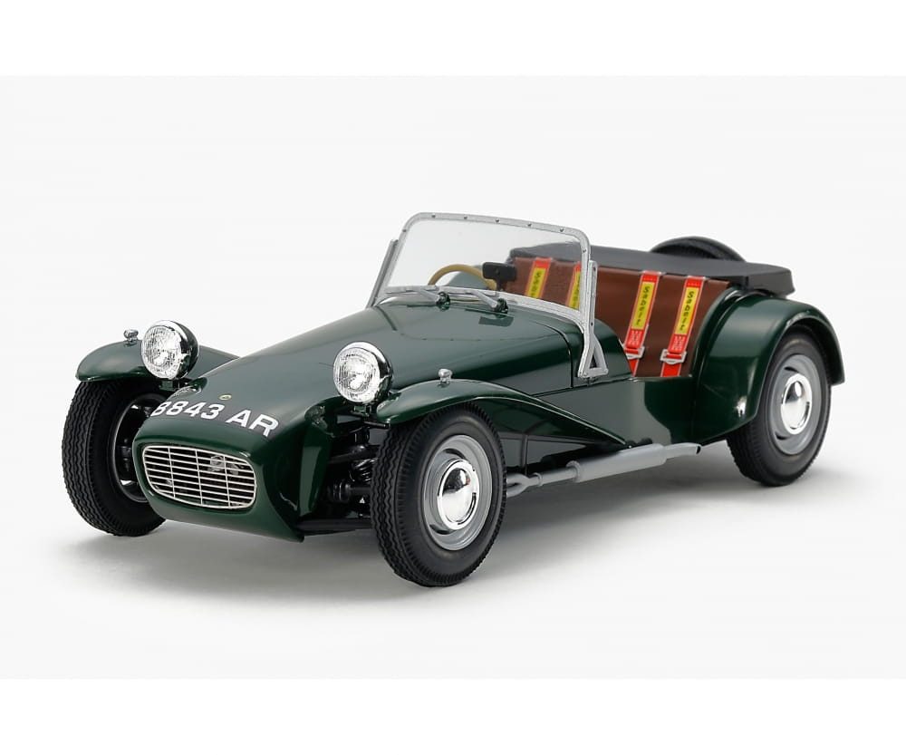 Tamiya Modellbausatz Tamiya Lotus Super 7 Serie II 1:24 Plastik Modellbau Auto Bausatz