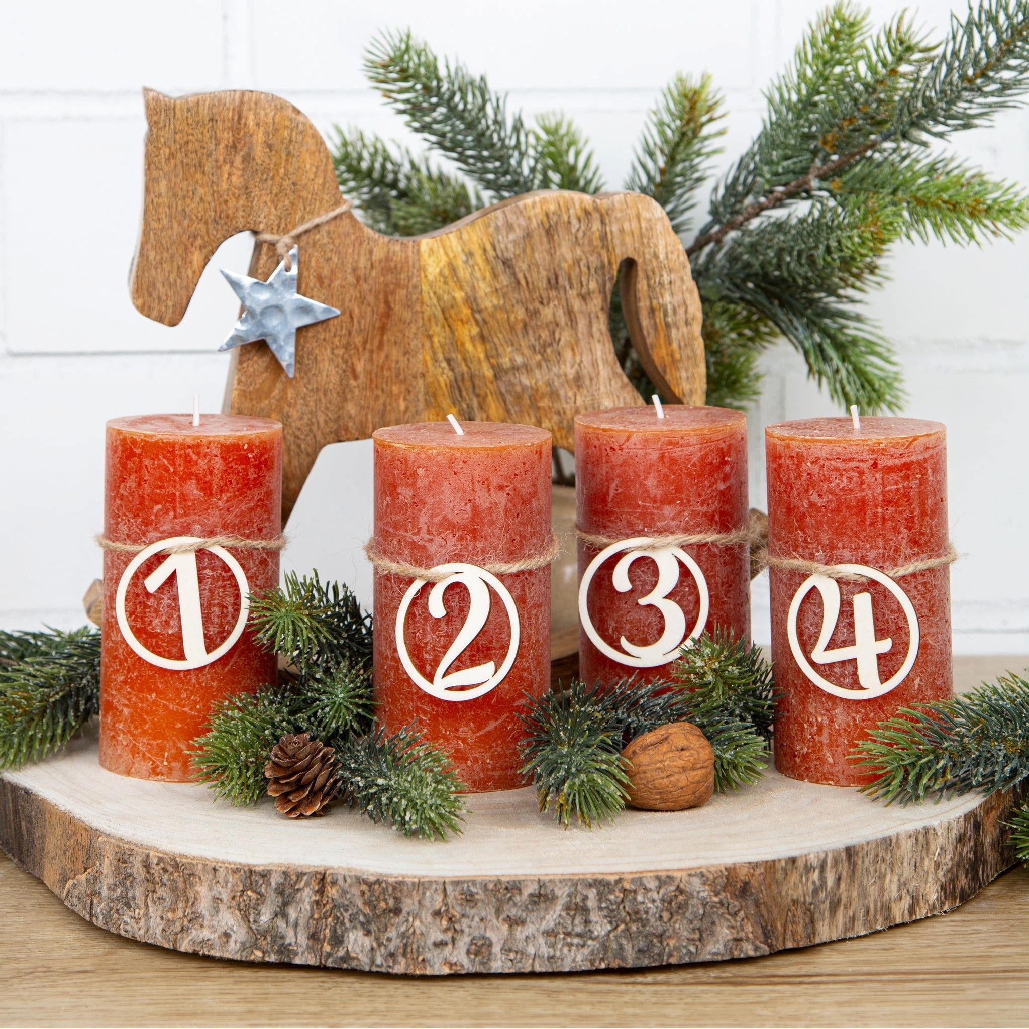 Logbuch-Verlag Dekofigur Zahlen aus Holz natur günstig online kaufen