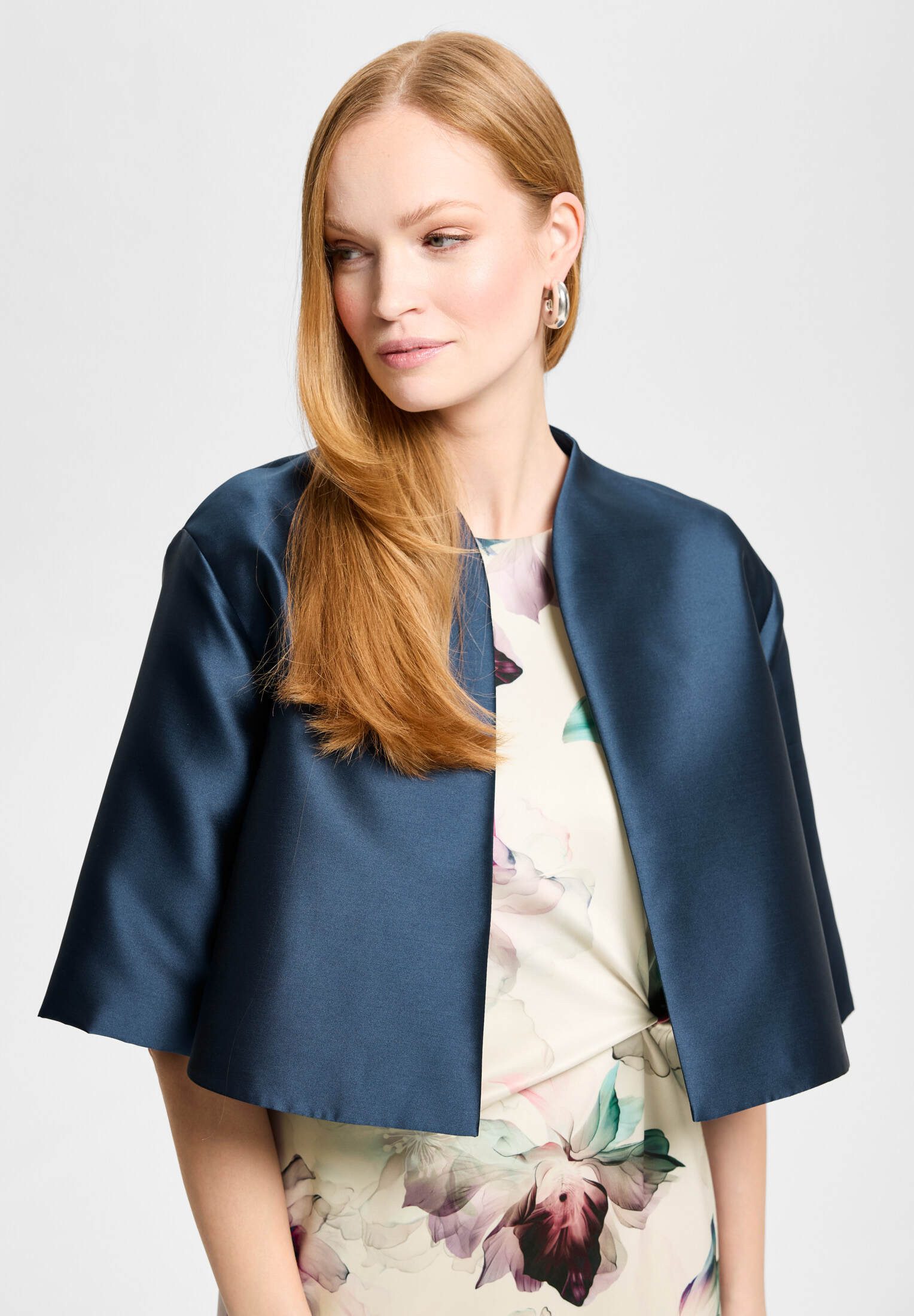 SWING Jackenblazer - Oversized Jacke aus Twill