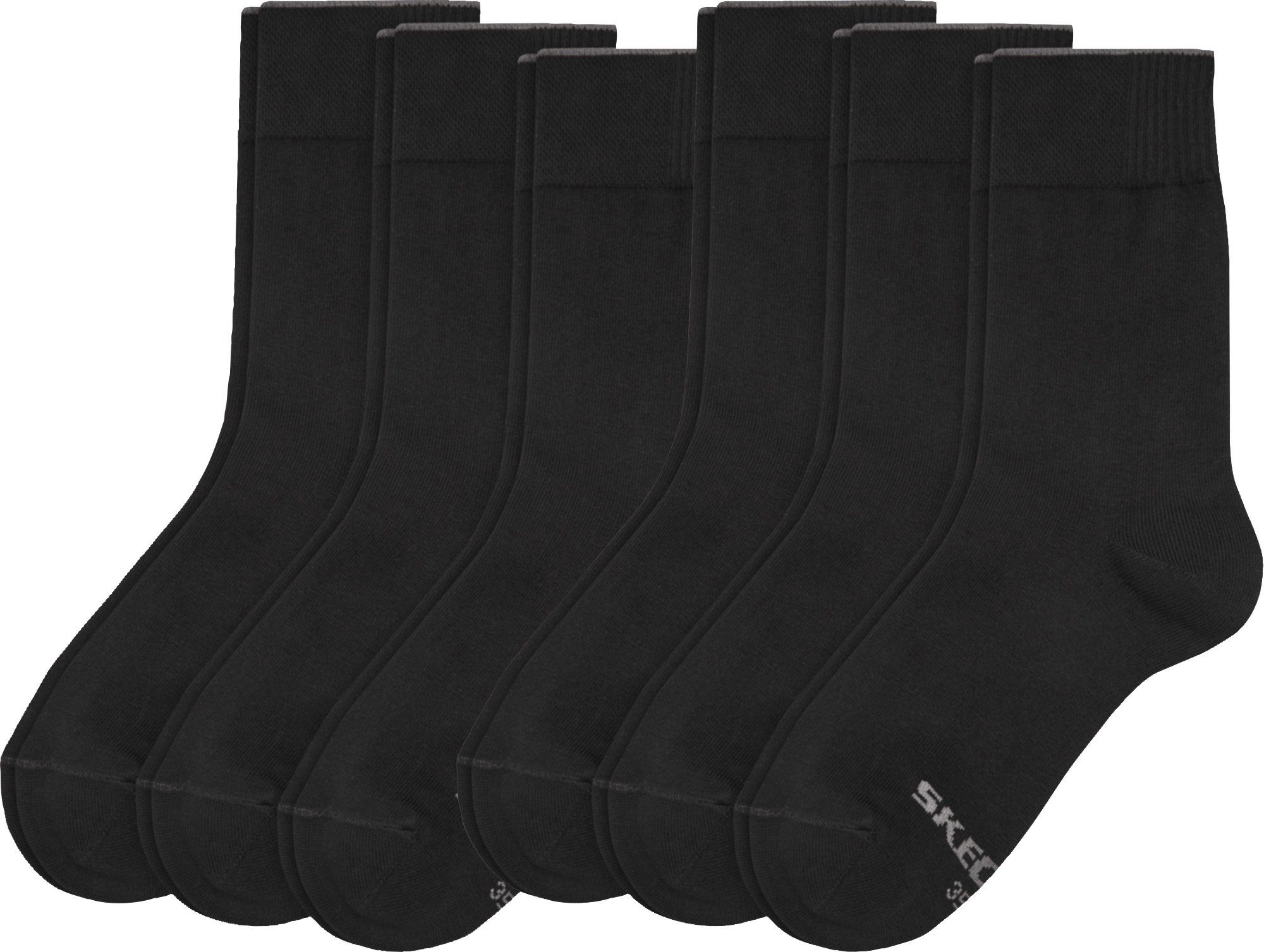Uni Damen-Socken schwarz 6 Socken Paar Skechers
