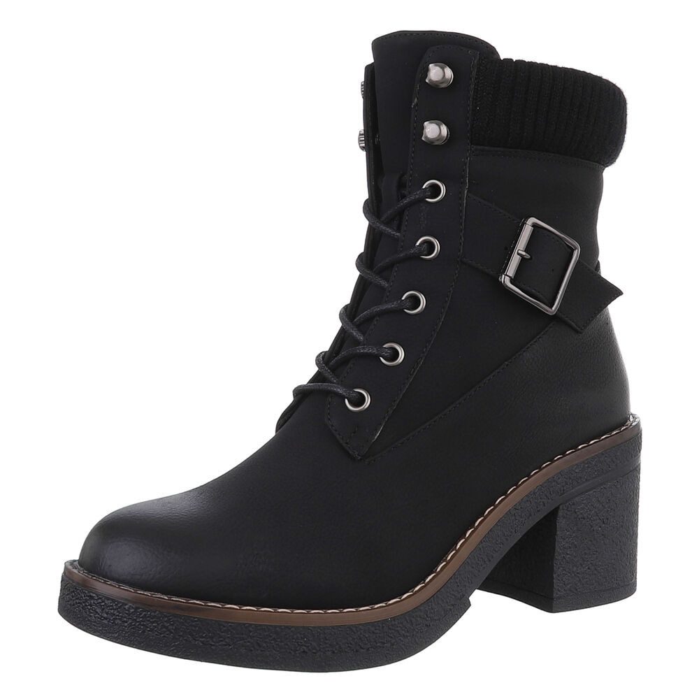 Ital-Design Damen Schnürschuhe Freizeit Schnürstiefelette (88519553) Blocka günstig online kaufen