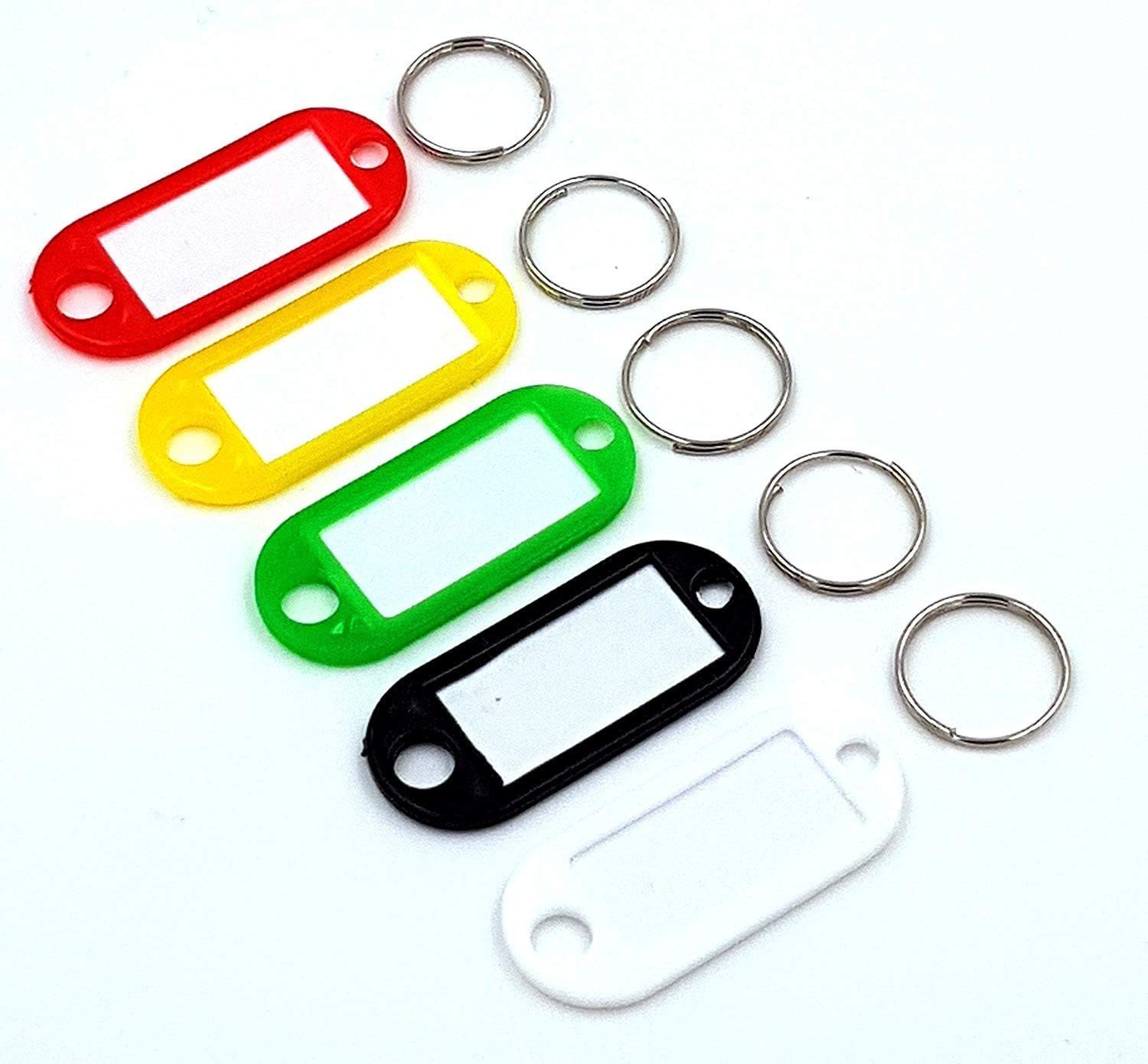 Schlüssel Anhänger zum Beschriften LED Schlüsselanhänger Schlüsselschild Ring 