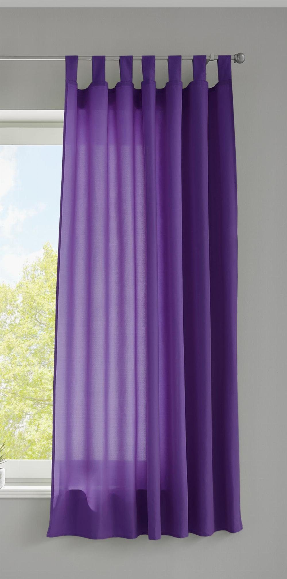 Gardinenbox Vorhang (1 St), Schlaufen, blickdicht, Microfaser, Schal »Berlin« Blickdicht Lichtdurchlässig 20400N