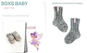 LK Trend & Style ABS-Socken von Soxs.Co Baby Schafwollsocken Anti-Kratz superweich atmungsaktiv (Geschenkbox, 1 Paar) warme Füße = gesunder, tiefer Schlaf = happy Baby = happy Eltern