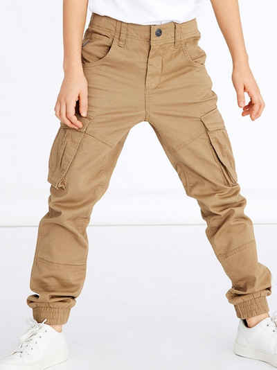 Name It Cargohose Cargo Hose für Jungen Jogger Chino Freizeithose NKMRYAN 4488 in Hellbraun