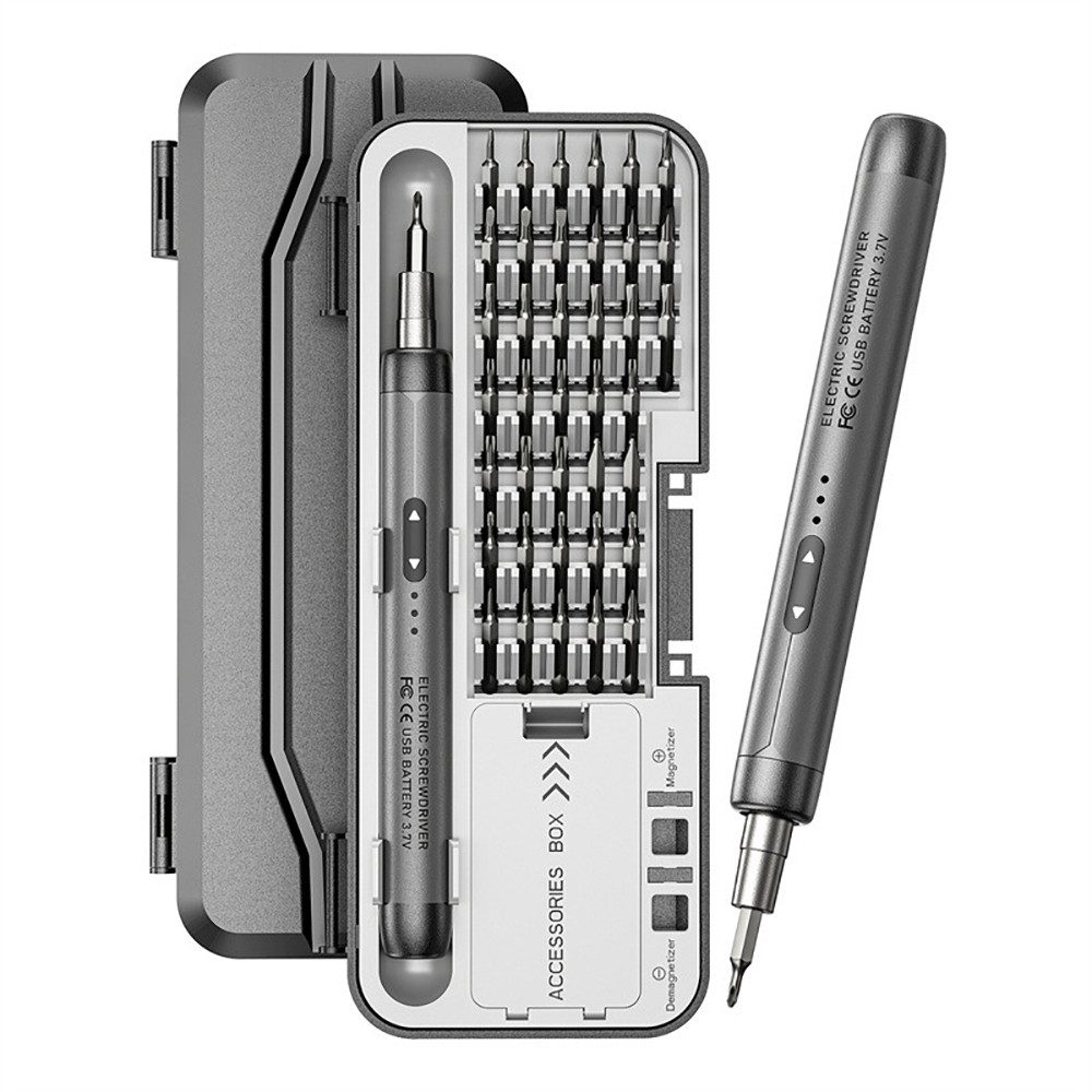 Luckice Elektro-Schraubendreher Präzisionsschraubendreher-Set, 46-in-1 Mini-Elektro Schraubendreher