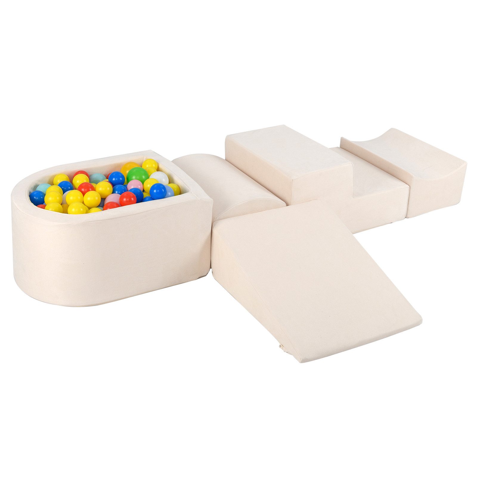 COSTWAY Spielbausteine, 5 TLG. Schaumstoffbausteine für Kinder, Baby