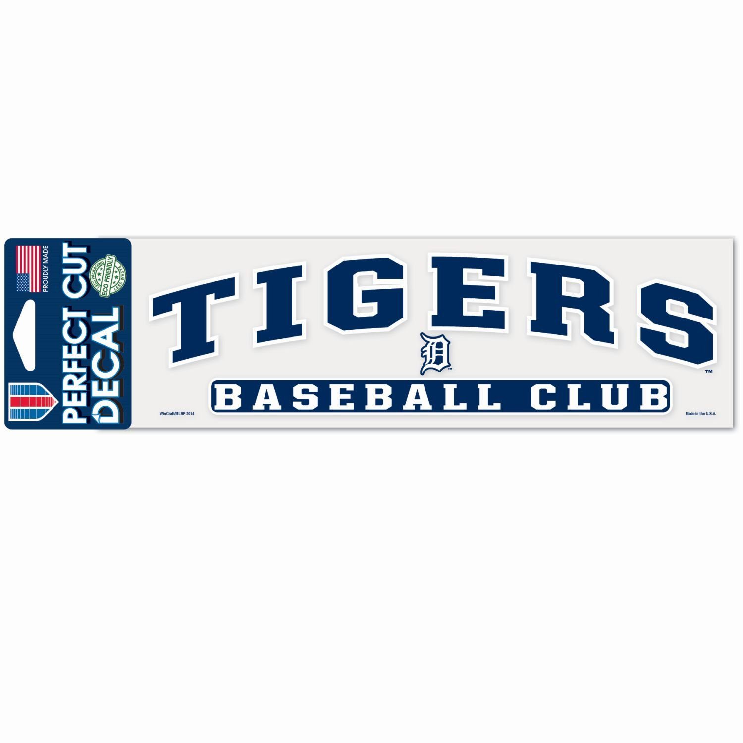 WinCraft Wanddekoobjekt MLB Perfect Cut Tigers Detroit Aufkleber 8x25cm